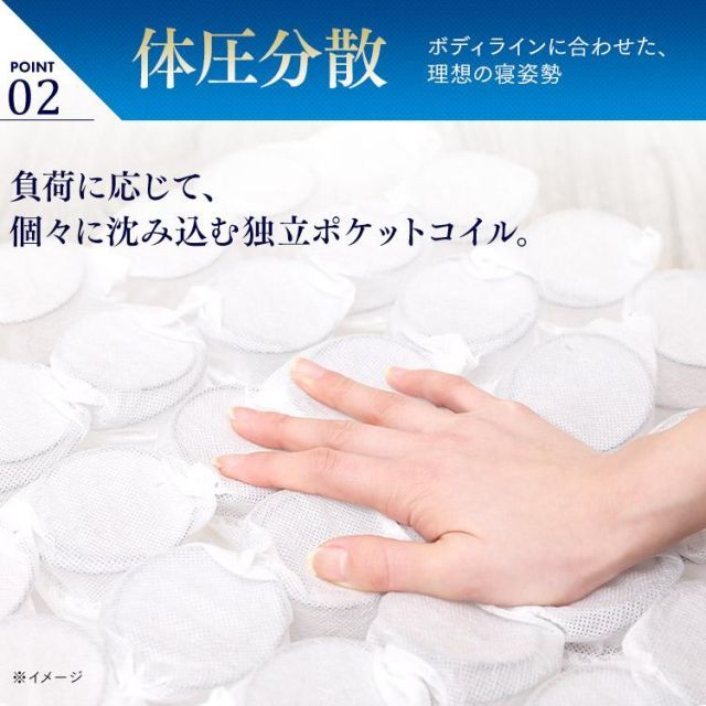 公式】マットレス シングル 高反発 エッジサポート ポケットコイル
