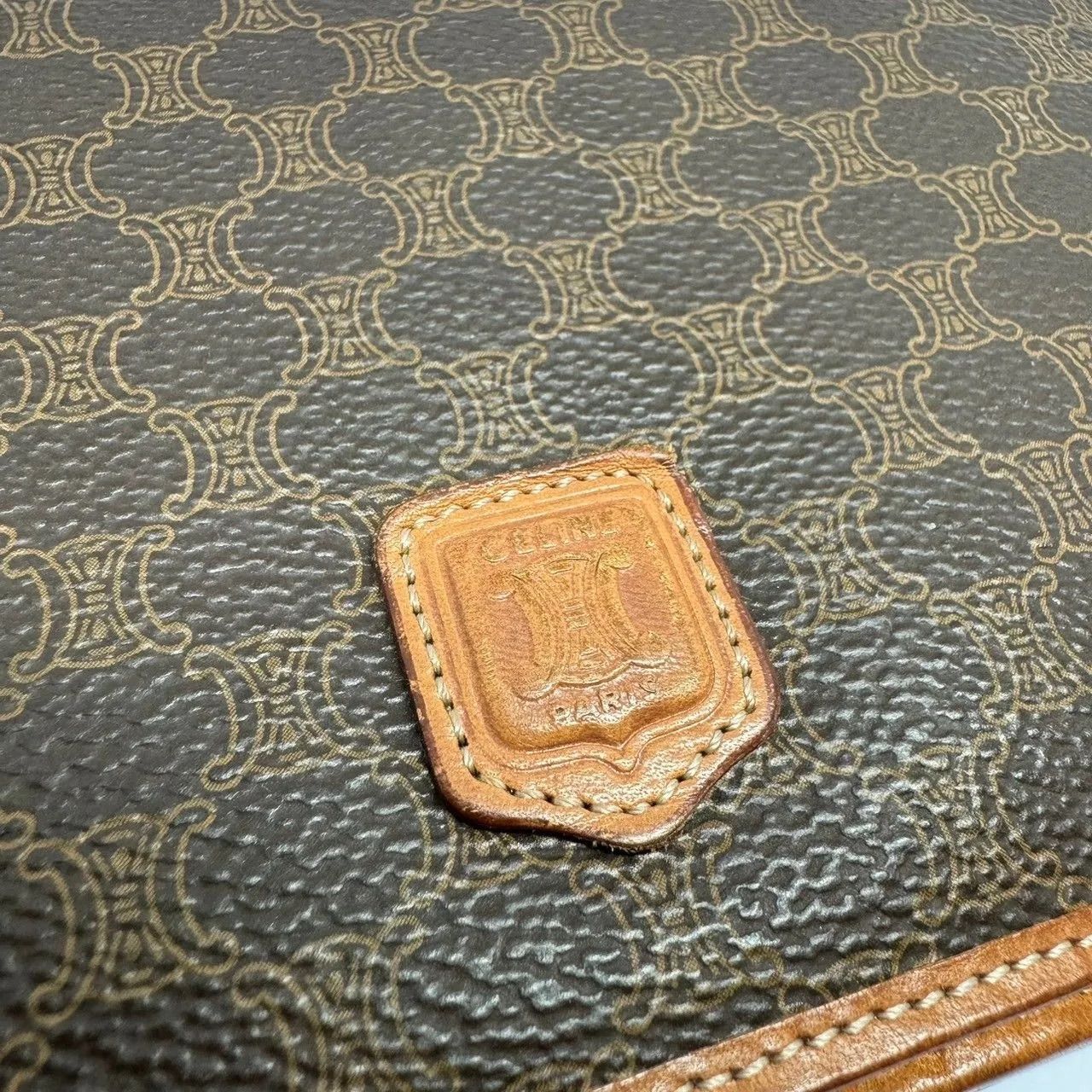 未使用】CELINE セリーヌマカダム長財布パスポートケース
