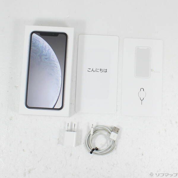 中古品〕 iPhoneXR 64GB ホワイト MT032J／A SIMフリー【258