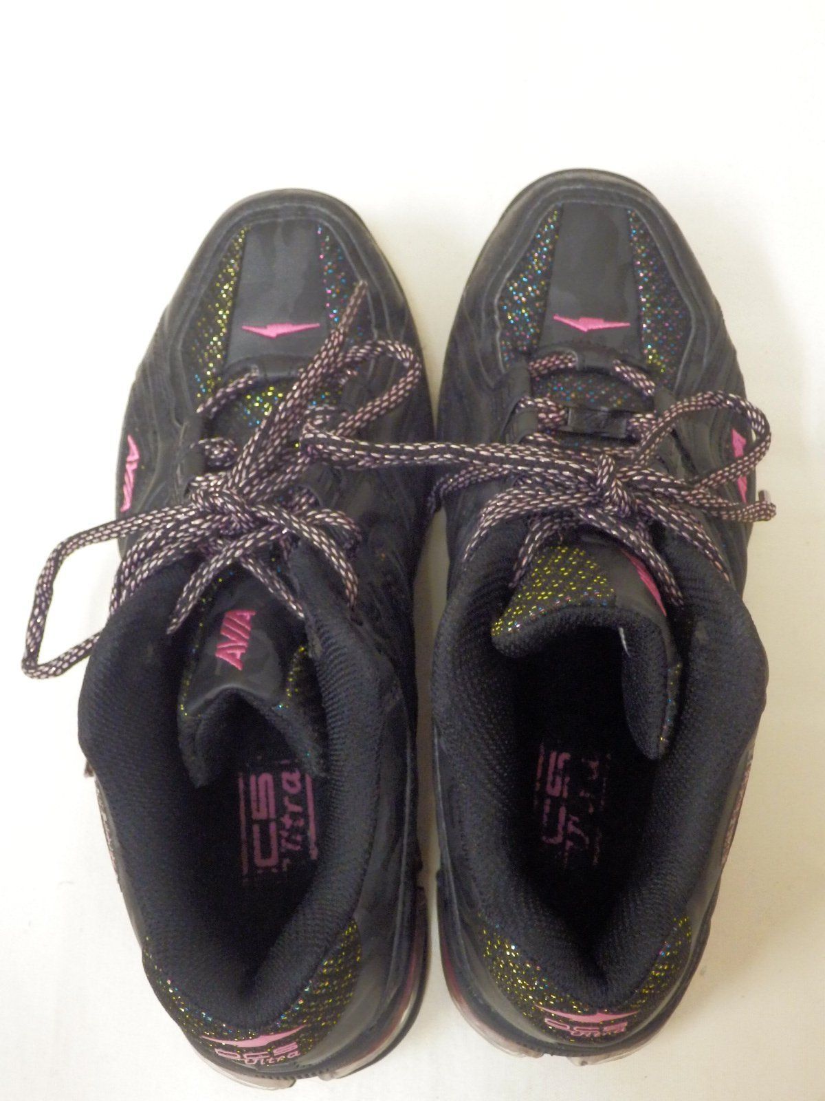 AVIA フィットネスシューズ A6812WBCP 黒×ピンクラメ 25cm