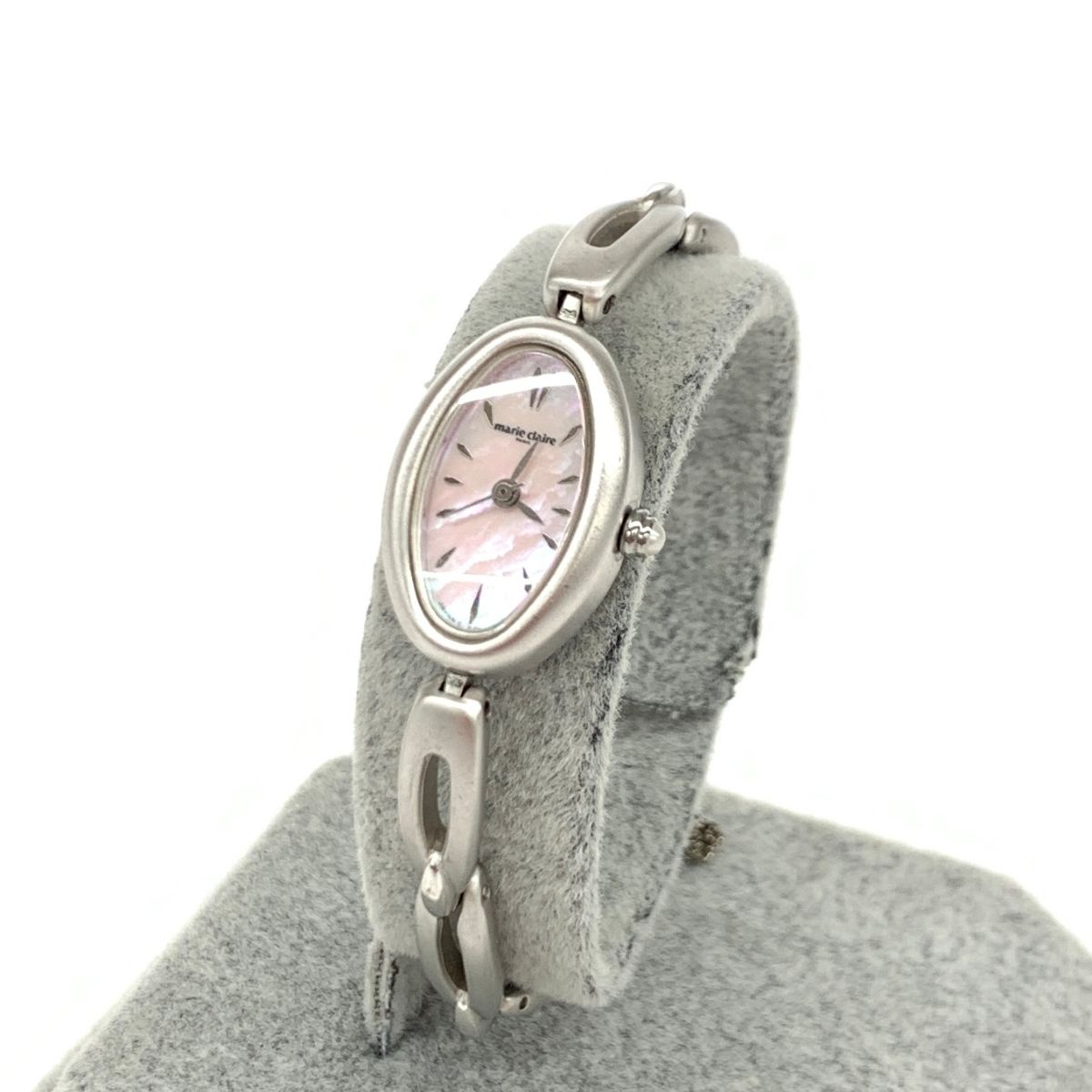 腕時計 在庫処分 ピンク 白蝶貝 マリクレール 女 クォーツ 定価¥38,500 