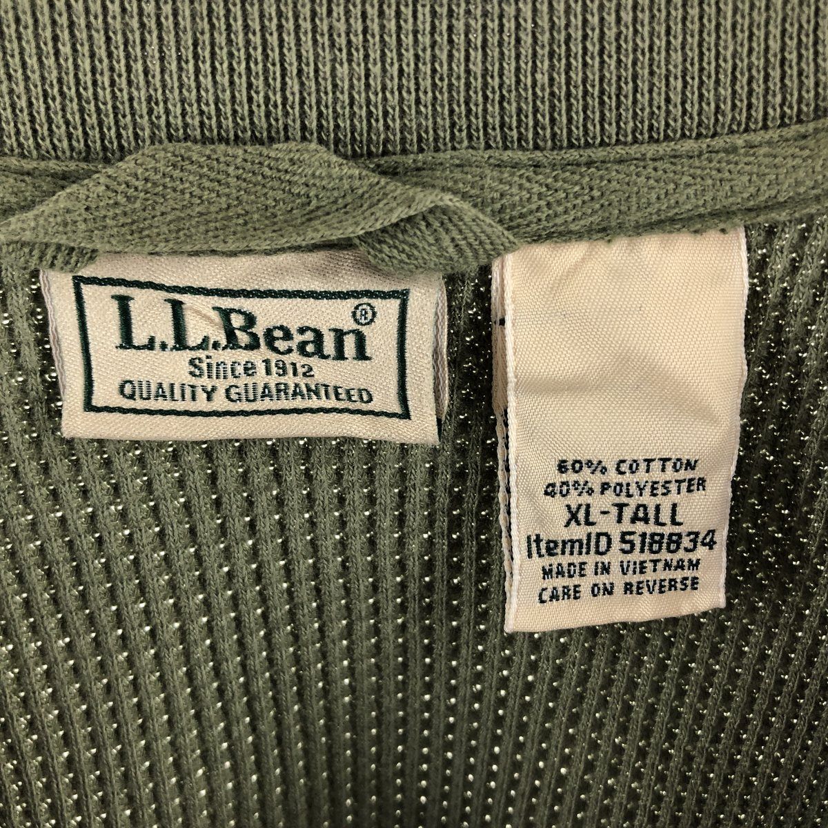 古着 ~00年代 エルエルビーン L.L.Bean ヘンリーネック サーマルロンT 