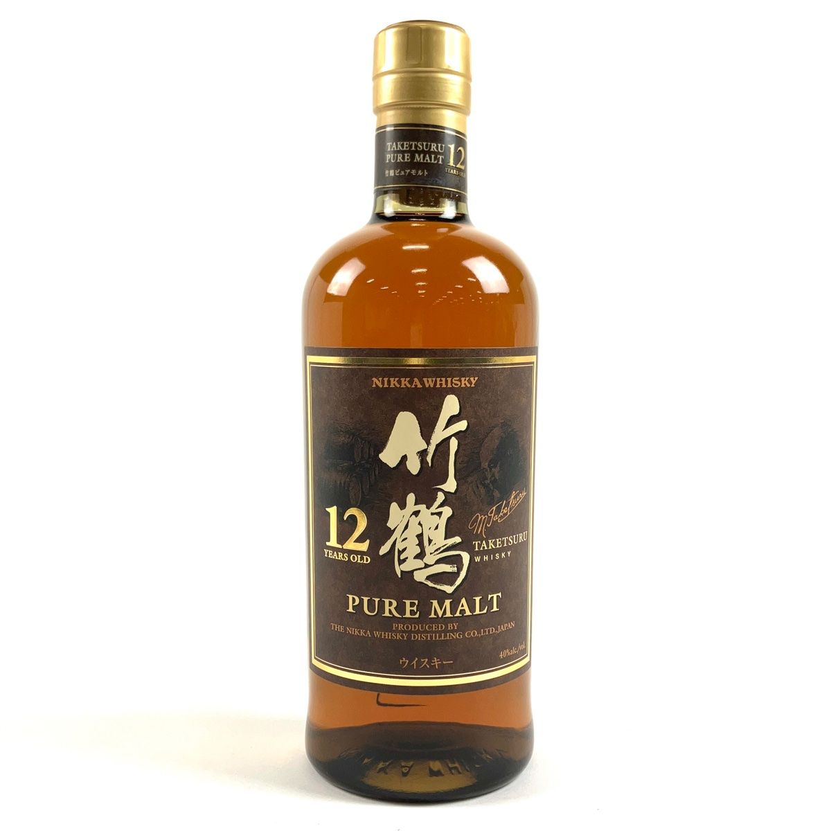 お届け ニッカ NIKKA 竹鶴 12年 ピュアモルト 丸瓶 700ml 国産ウイスキー 古酒