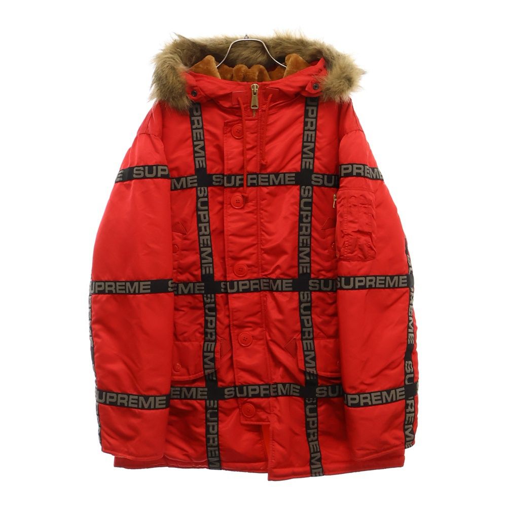 SUPREME Logo Tape N-3B Parka 18awシュプリーム SUPREME (シュプリーム) 18AW Logo Tape N-3B Parka ロゴテープ