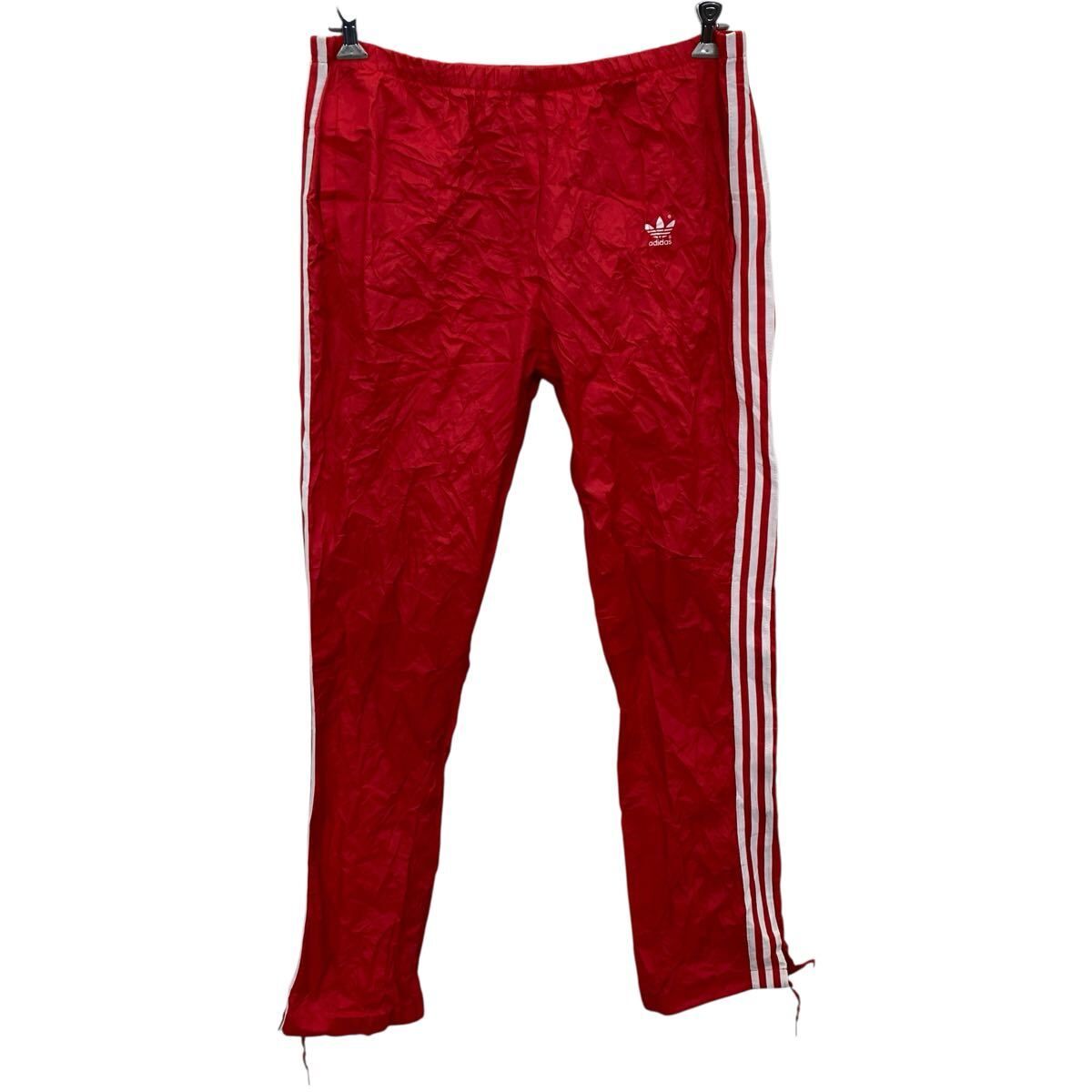adidas ジャージパンツ L レッド アディダス イージーパンツ