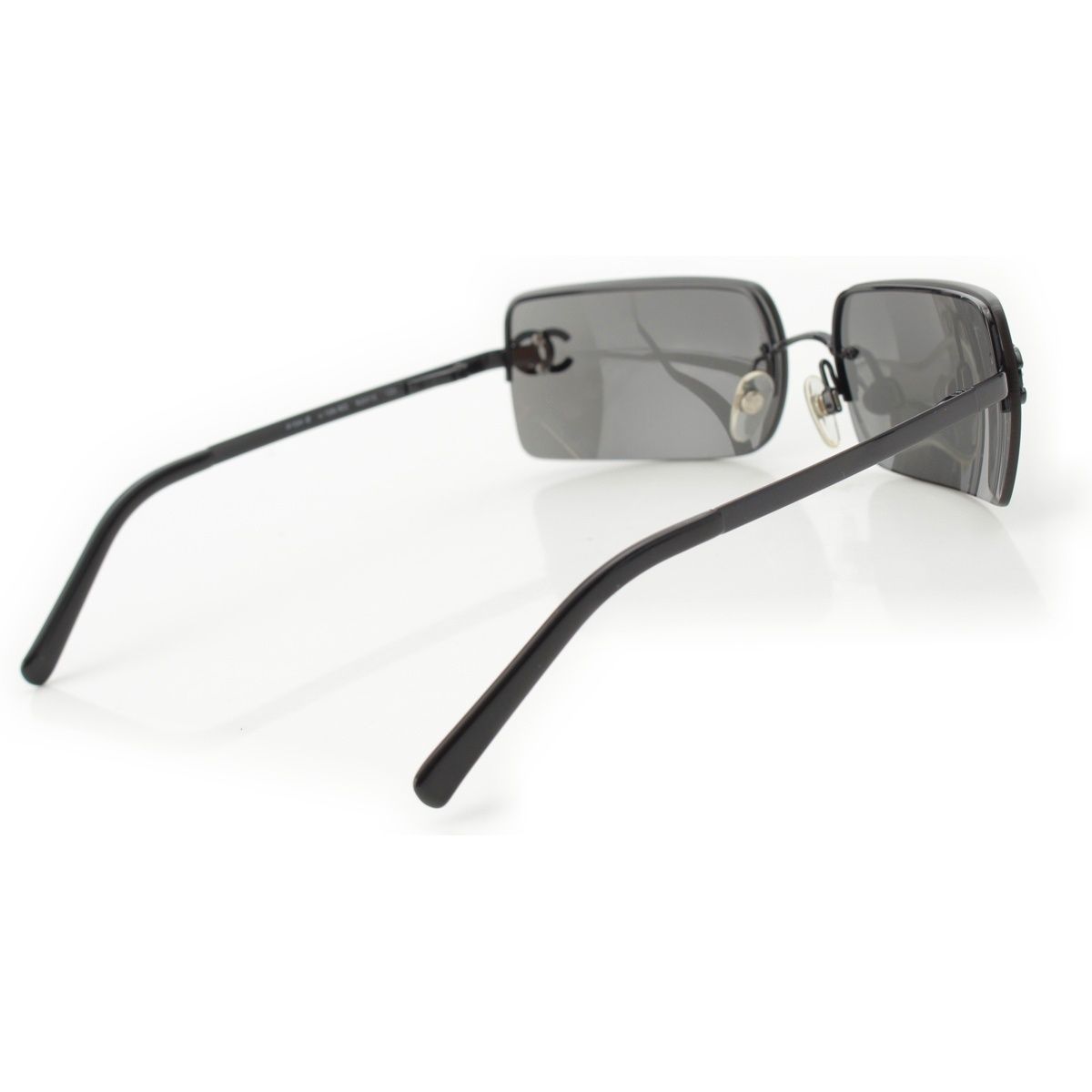 シャネル メタルフレーム ココマーク ストーン スクエア サングラス  