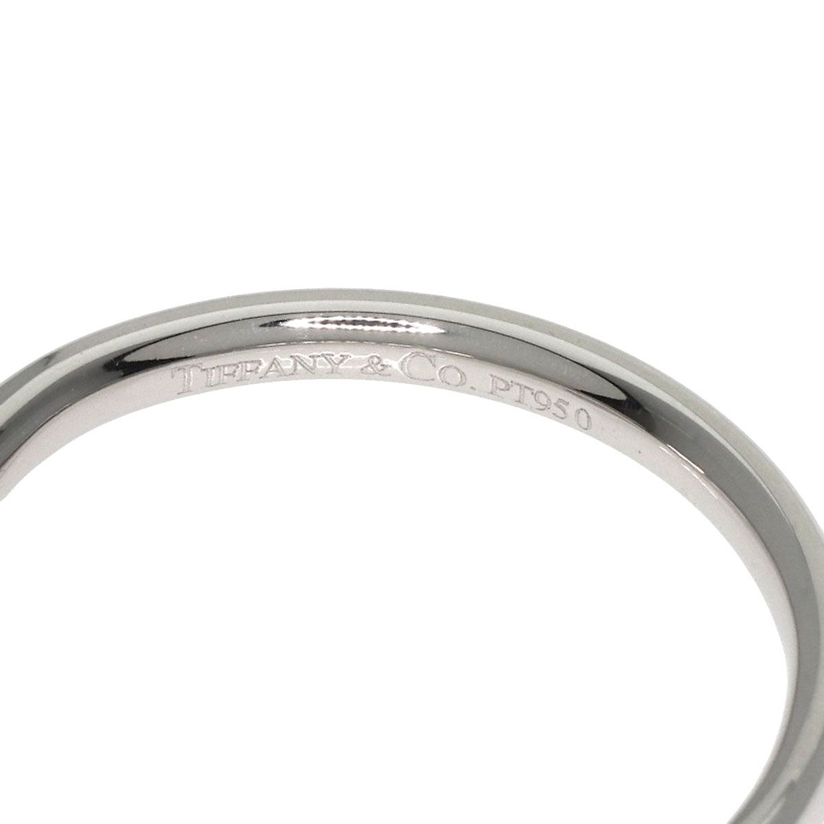 TIFFANY&Co. ティファニー カーブドバンド リング・指輪 PT950