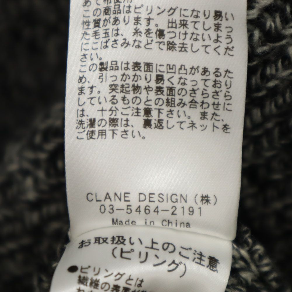 未使用 クラネオム 長袖 タートルネック セーター 2 ブラック 他 CLANE 