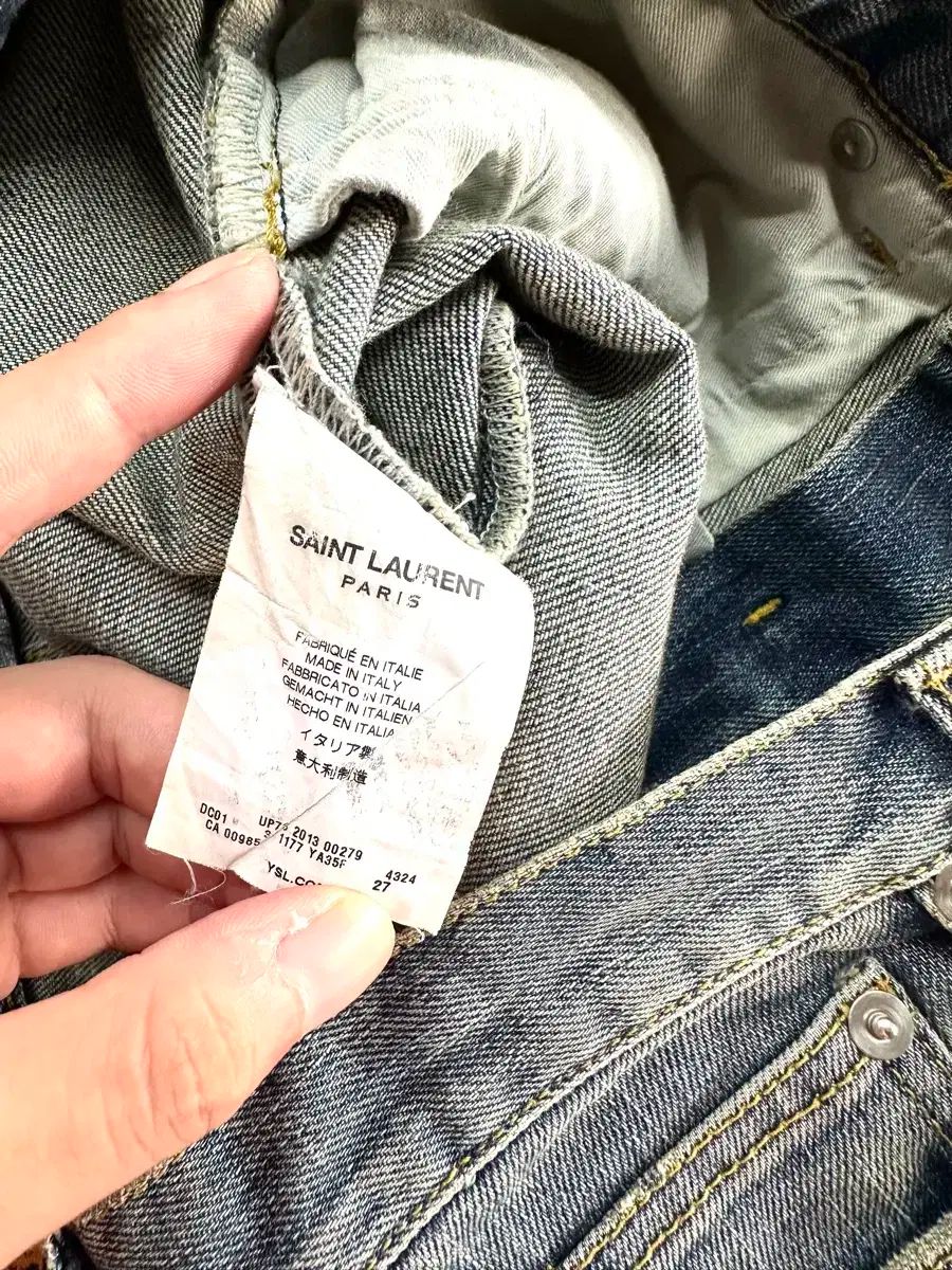 27 ／ サンローラン 13AW エディ スリマン デニムパンツ - メルカリ