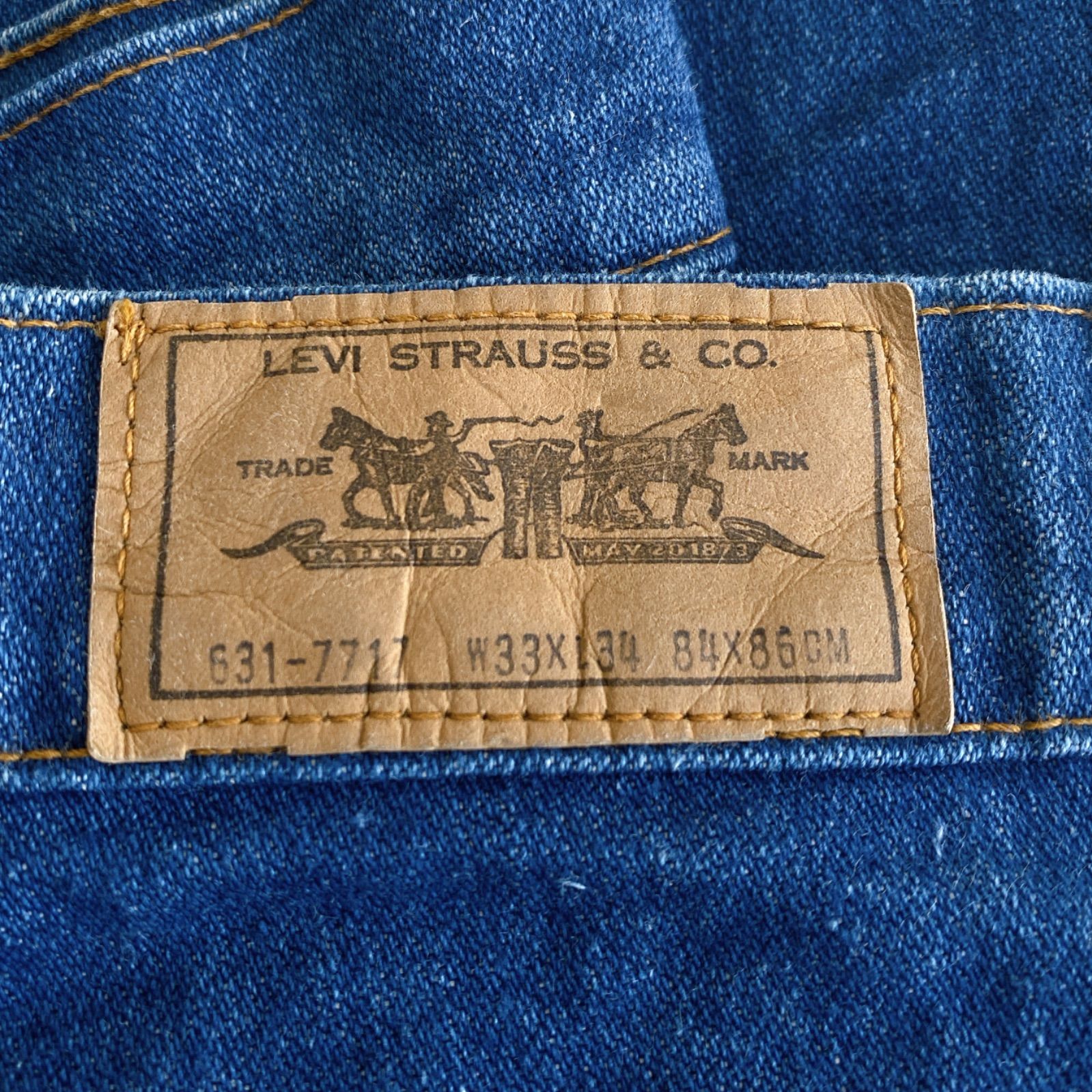 希少　ヴィンテージ　Levi's　リーバイス　631-7717 ブーツカット　デニムパンツ　W33
