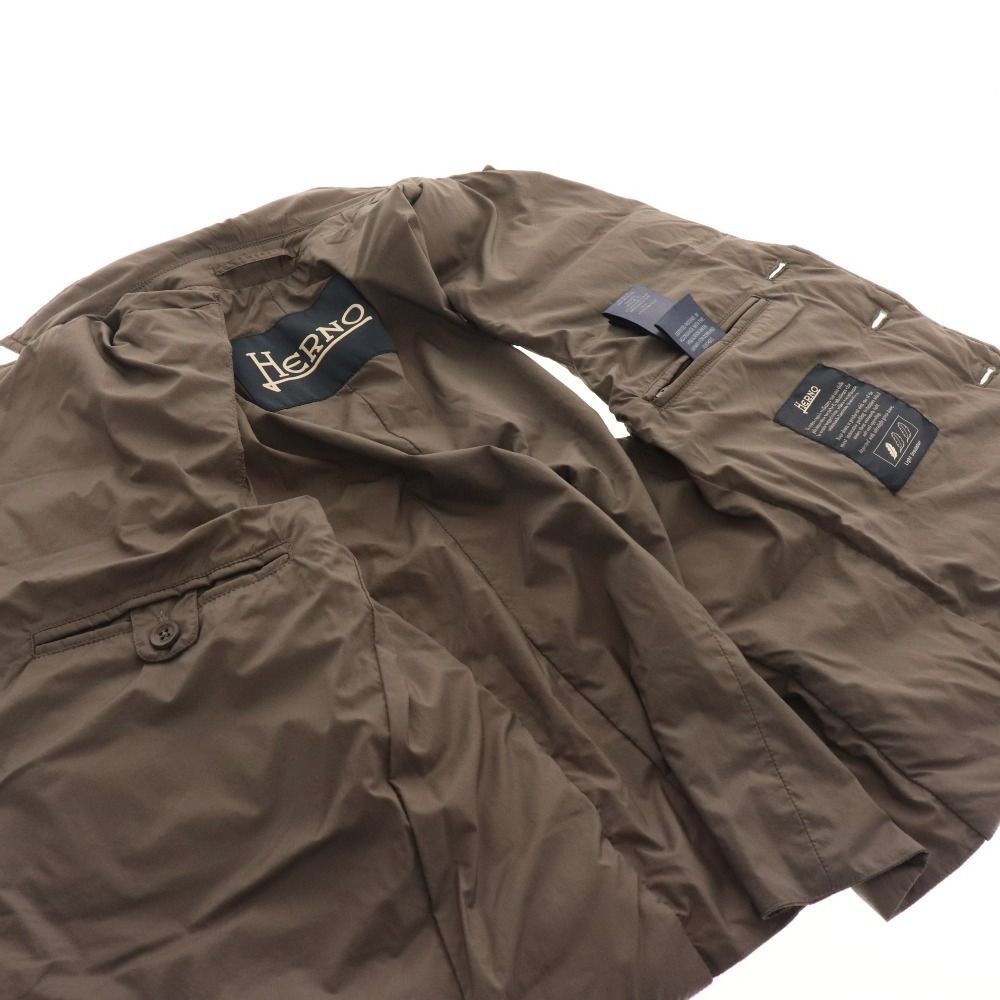 HERNO ヘルノ ダウンジレ　44 ブラウン系 HERNO ヘルノ メンズ GLOSSファブリック ボンバーダウン