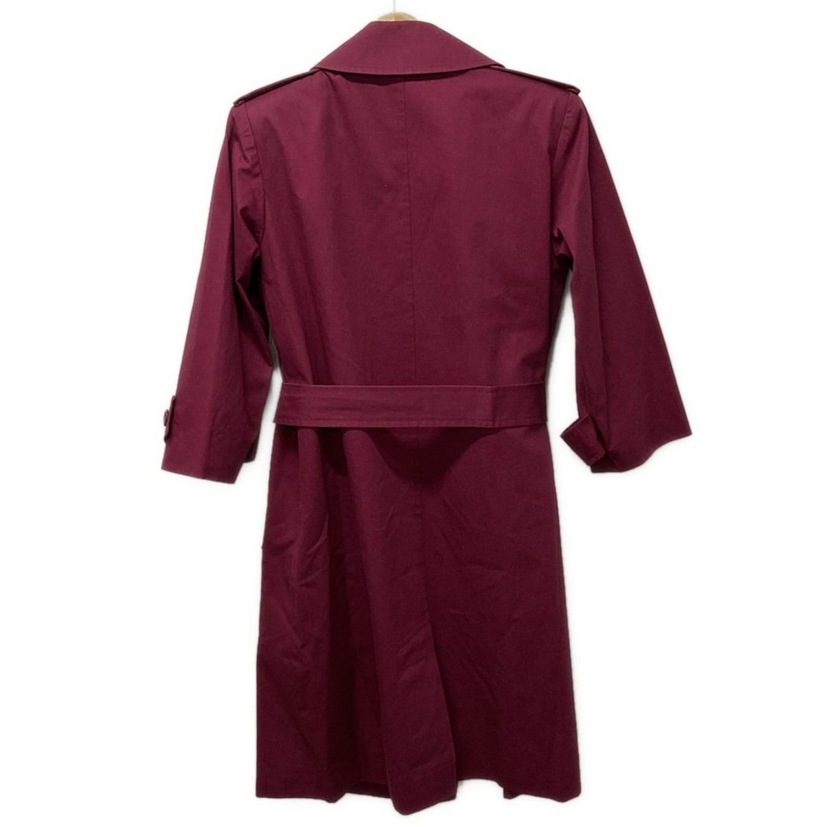 イヴサンローラン Yves Saint Laurentデザインコート ボルドー イヴ・サンローラン トレンチコート YvesSaintLaurent(イヴサン