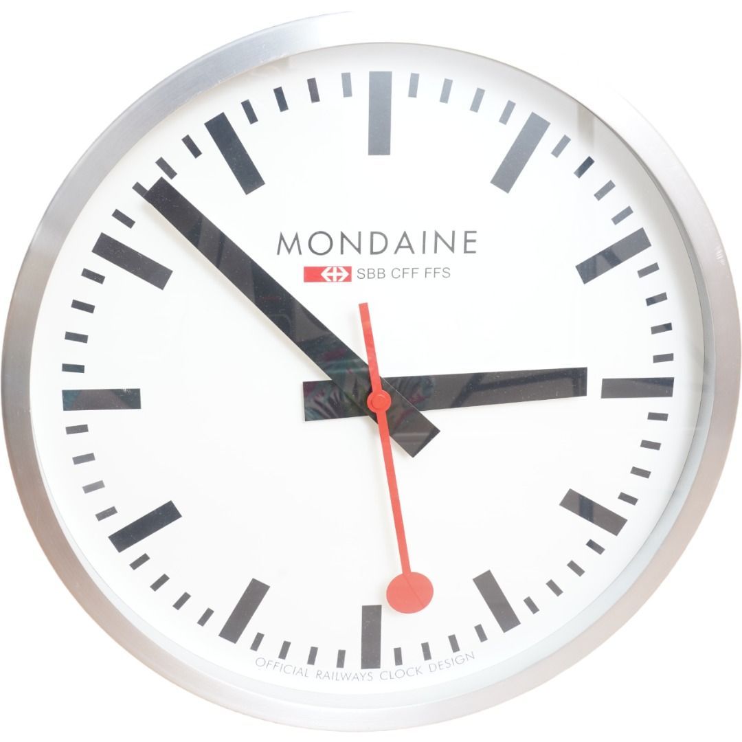 希少】 MONDAINE モンディーン 掛け時計 40cm ウォールクロック スイス