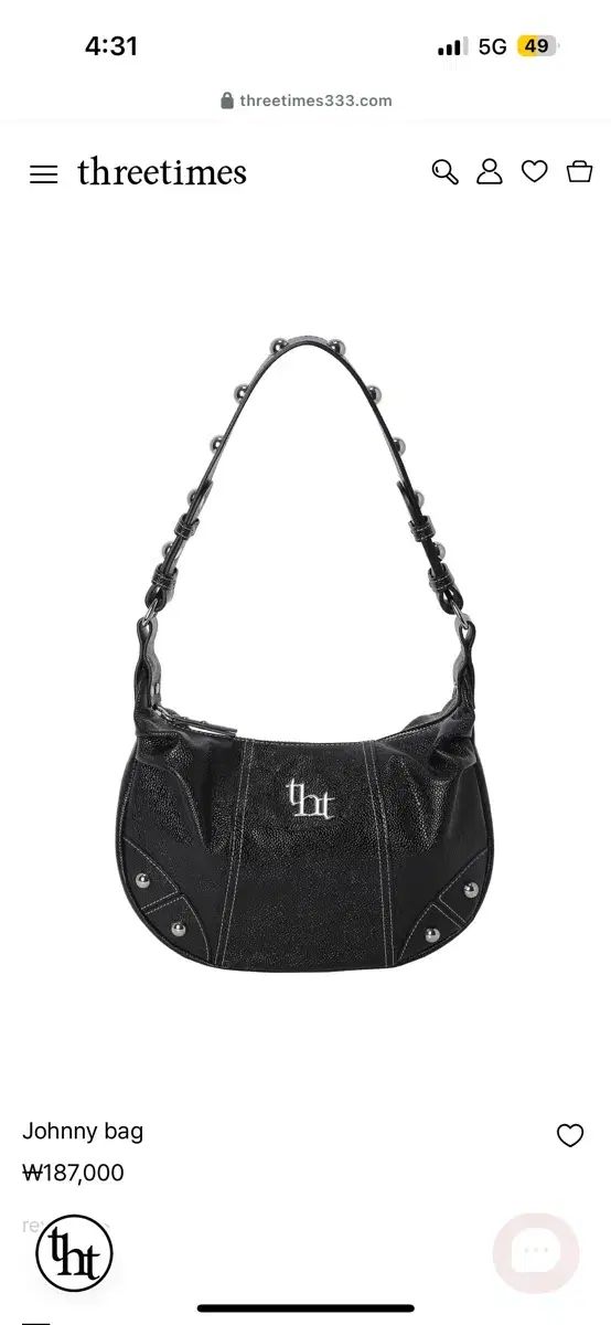 threetimes(スリータイムズ) ジョニーバッグ - メルカリ