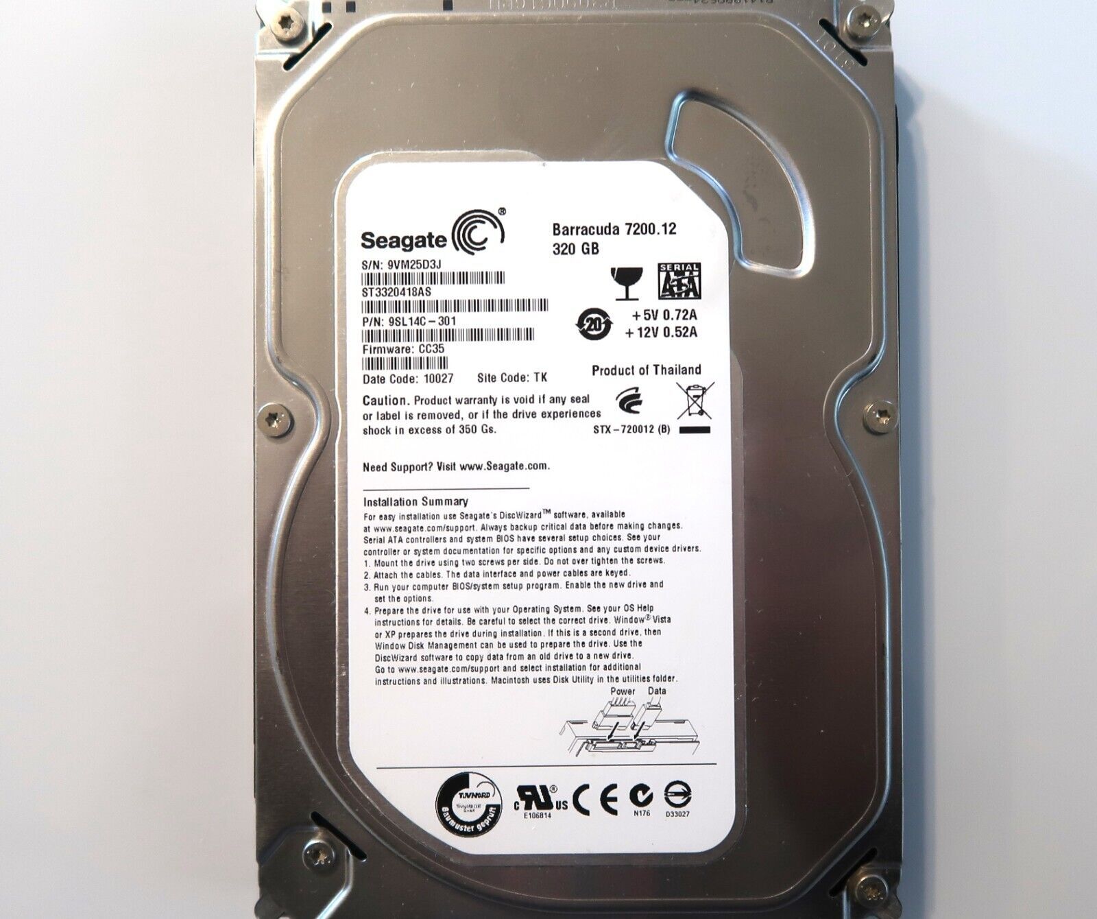 中古】Hewlett Packard 120?GB 2.5インチ9.5?MM 5400?K Sataノート