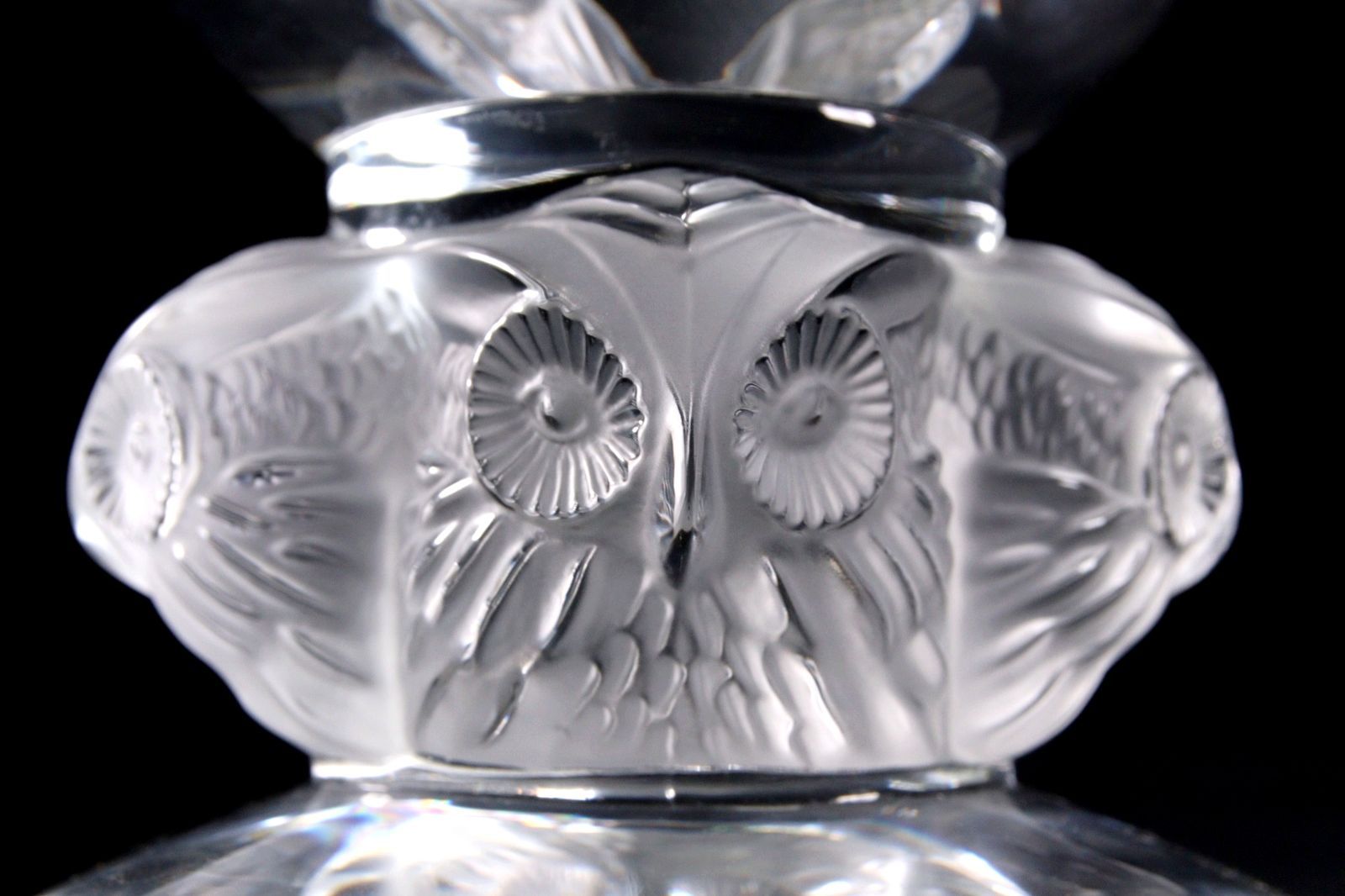Lalique ルネ・ラリック　花瓶　フラワーベース ▽ Lalique ルネ・ラリック グランデュック オウルフラワー