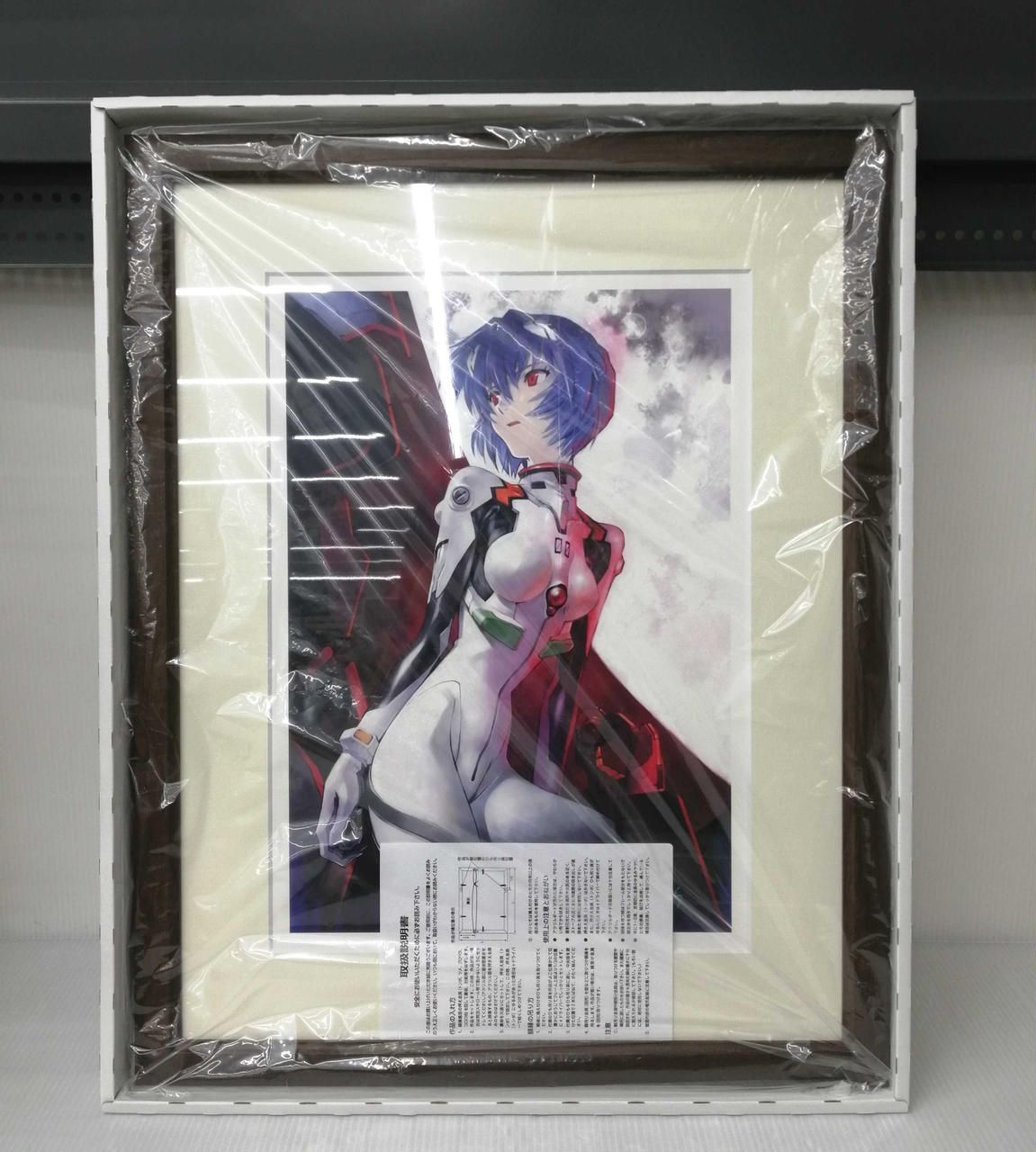 アニメムック　貞本義行 額装複製原画「新世紀ヱヴァンゲリヲン 綾波レイ(プラグスーツ」 中古/額装品】貞本義行 複製原画 ヱヴァンゲリヲン 綾波レイ