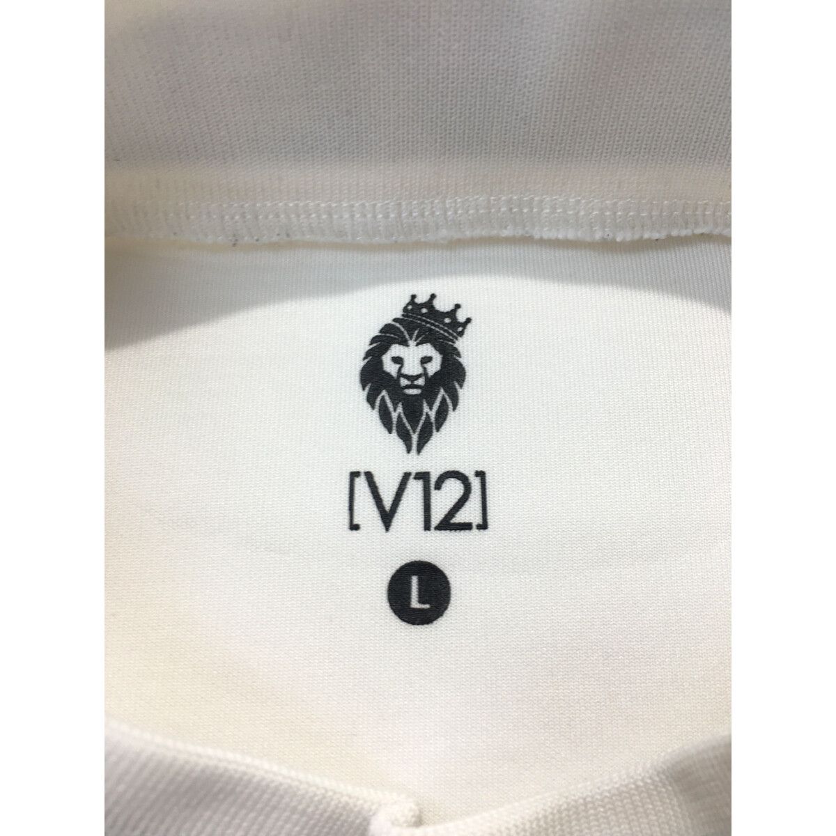 小売業者 メンズ ヴィ・トゥエルヴ V12 スウェット L ホワイト モック