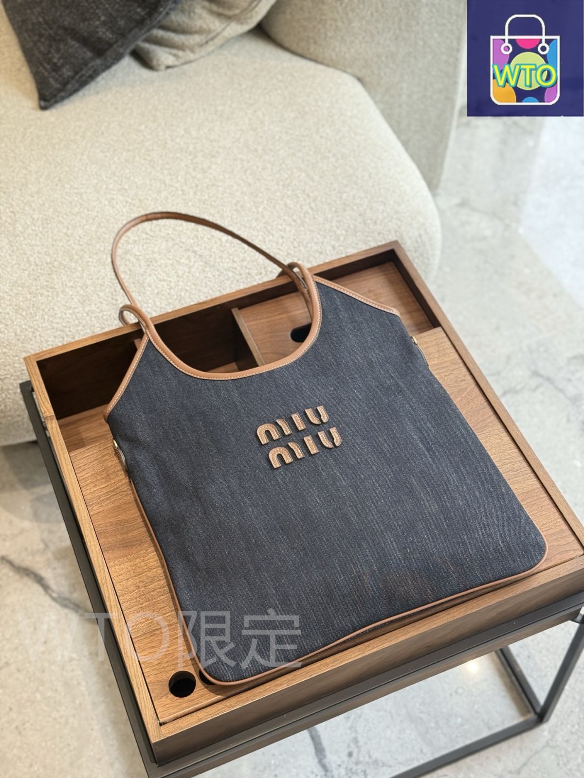 極美品✨ MIUMIU ジャガード ロゴデニム 2way ハンドバッグ 楽天市場】MIUMIU ミュウミュウ トートバッグ 5BA219 2DPL レディース