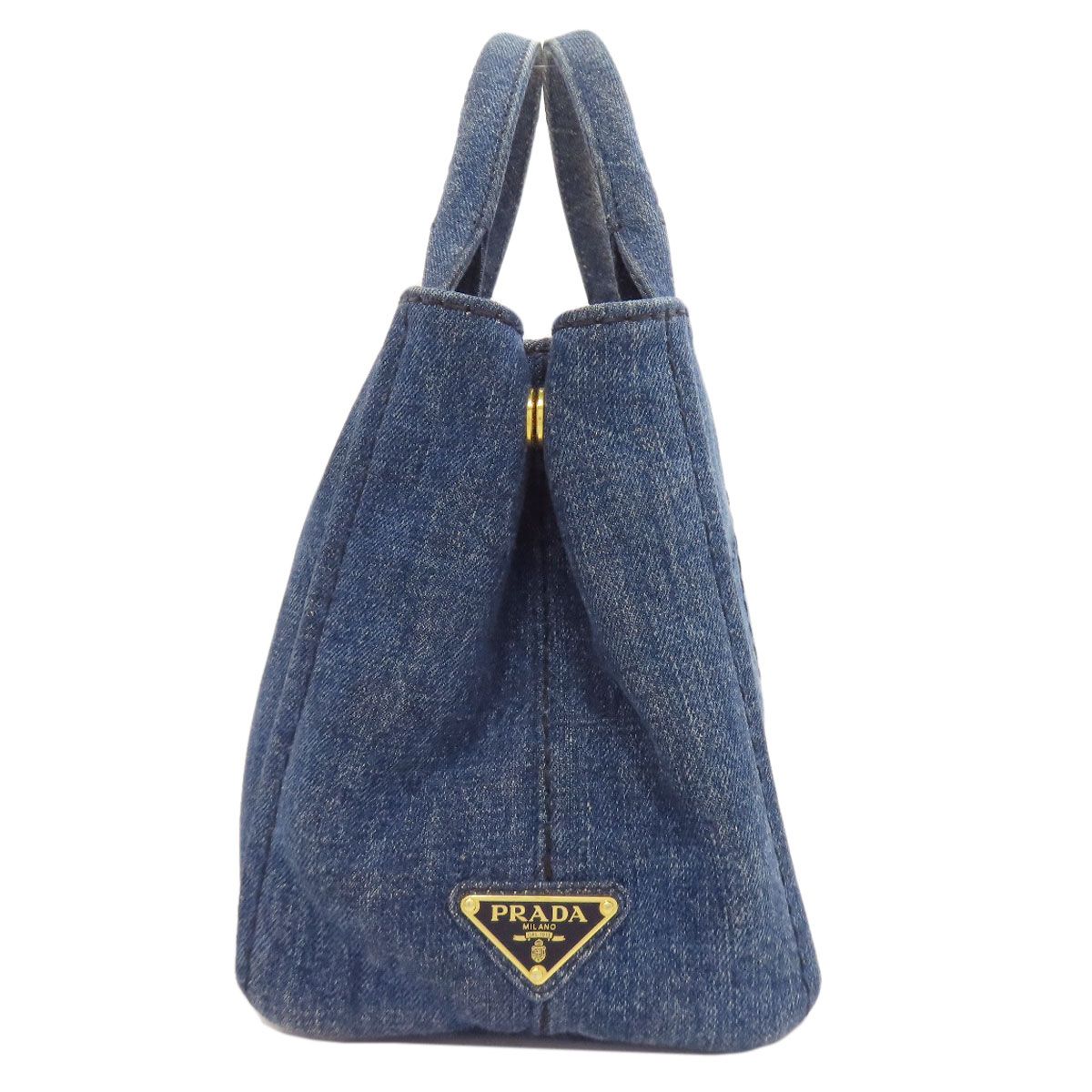 プラダ デニム カナパ ミニ 2WAYハンドバッグ PRADA プラダ カナパ ミニ 2WAY ハンドバッグ デニム レディース
