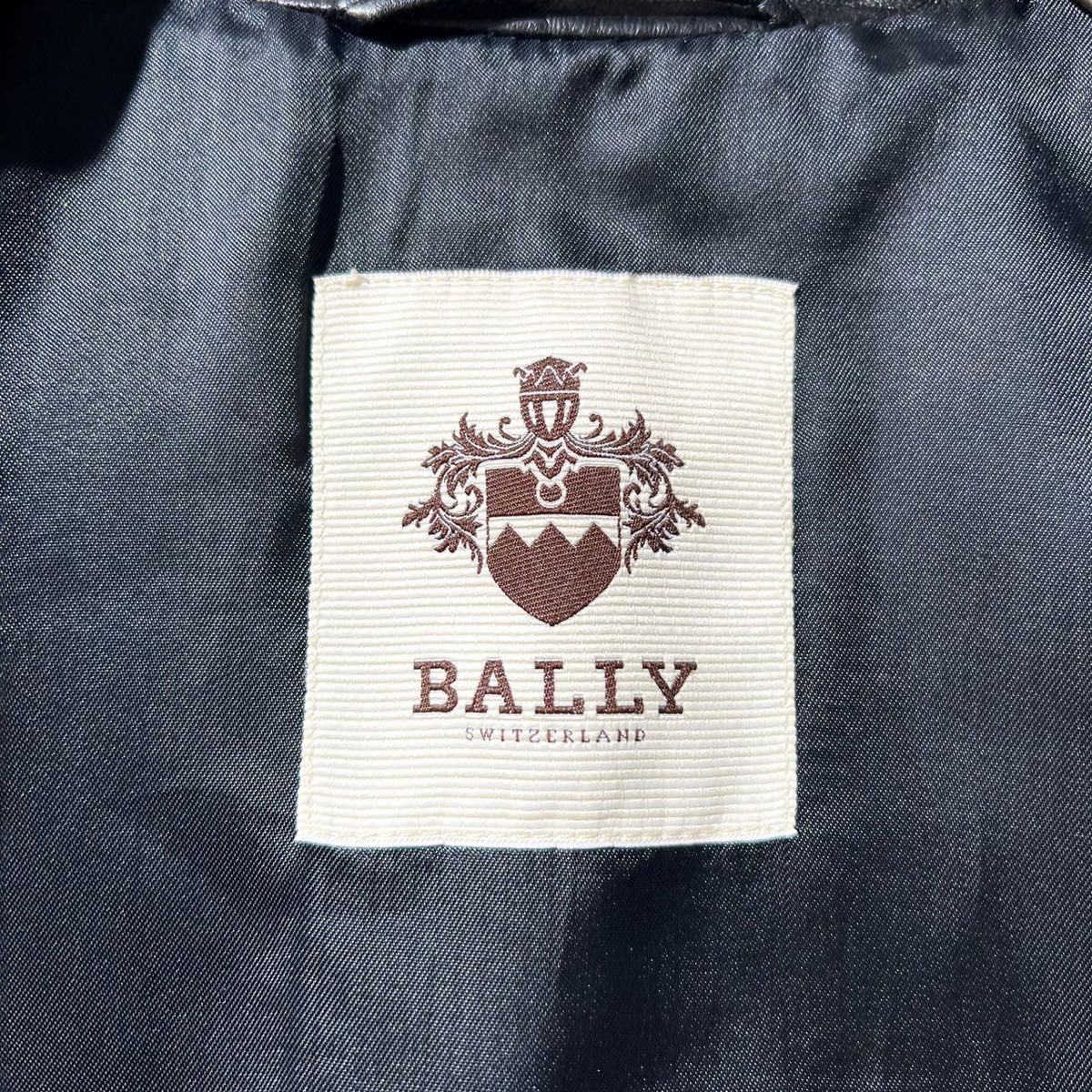 BALLY バリー ライダースジャケット ラムレザー ダブル 革ジャン