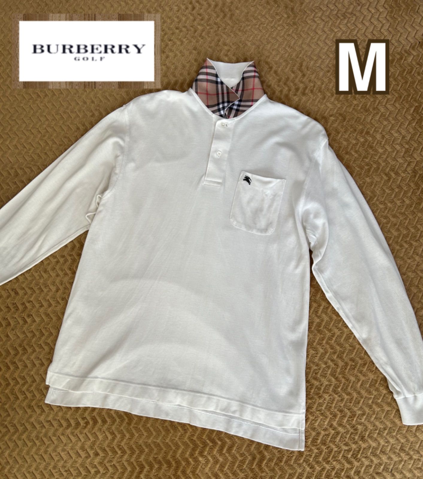 BURBERRY GOLF バーバリーゴルフ メンズ 長袖ポロシャツ M - メルカリ