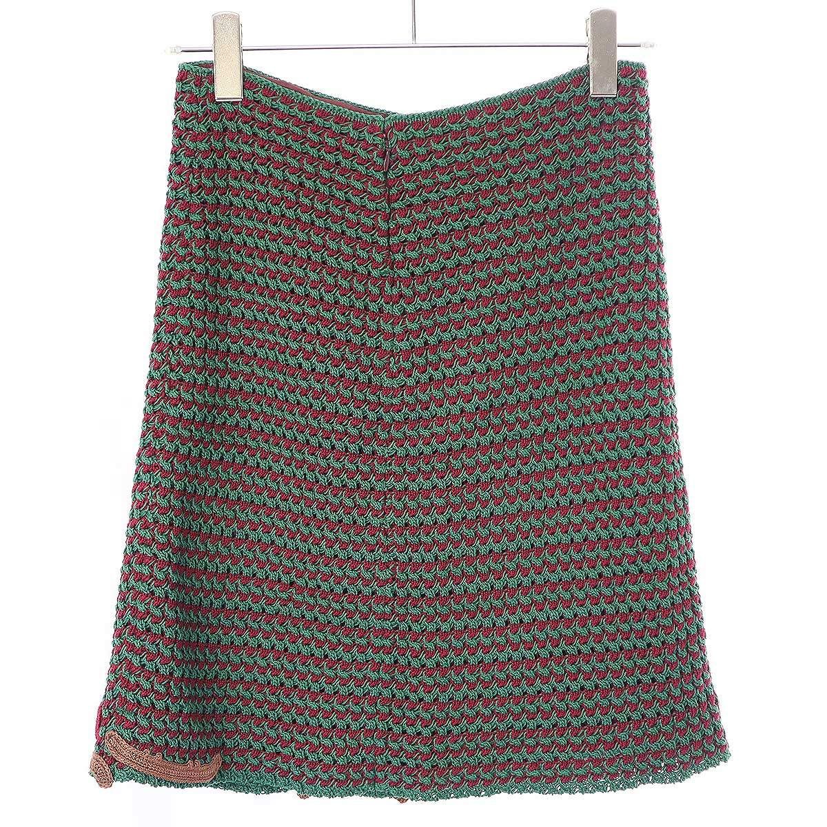 プラダ ジグザグボーダーニットセットアップ