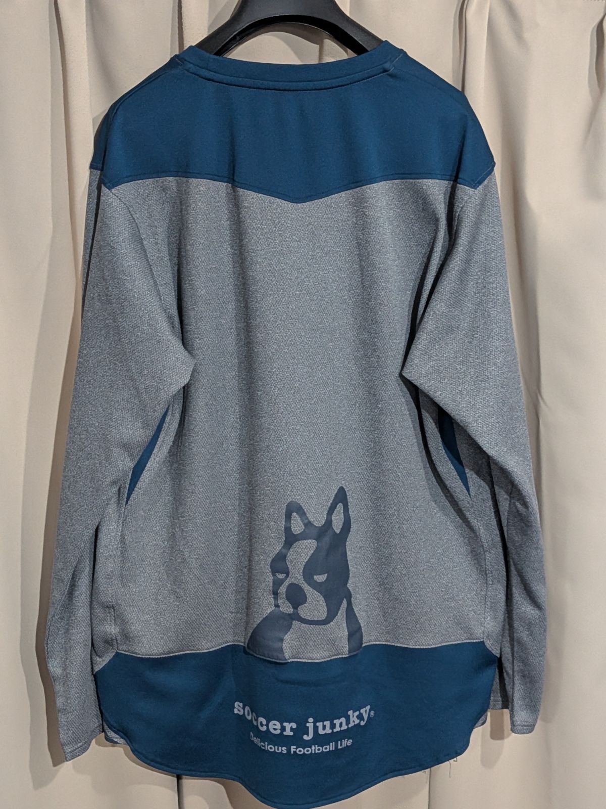 サッカージャンキー製 横浜FC 支給品 長袖トレーニングトップ 黒 L