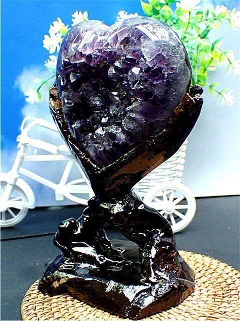 AAA級家庭円満◆天然ウルグアイ産アメジスト原石YT2G3 253G44A