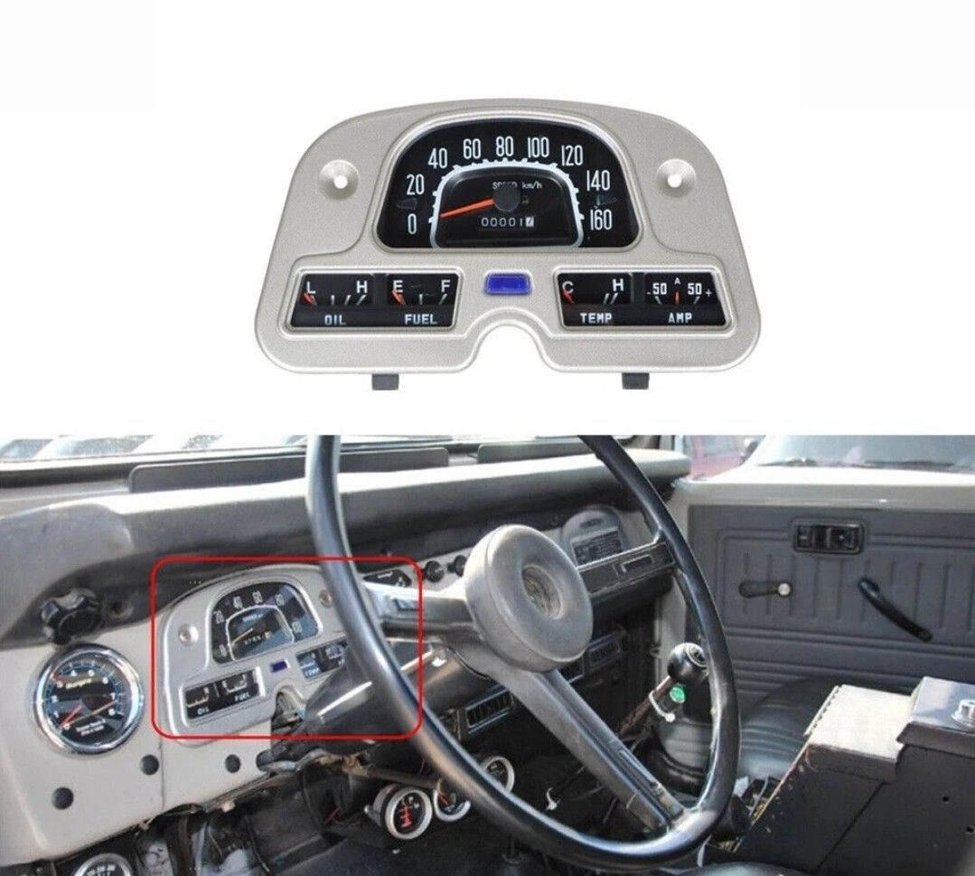 トヨタランドクルーザー40系 スピードメーターパネル ランクル FJ40|FJ45|BJ40 純正適合社外品 旧車 レストア