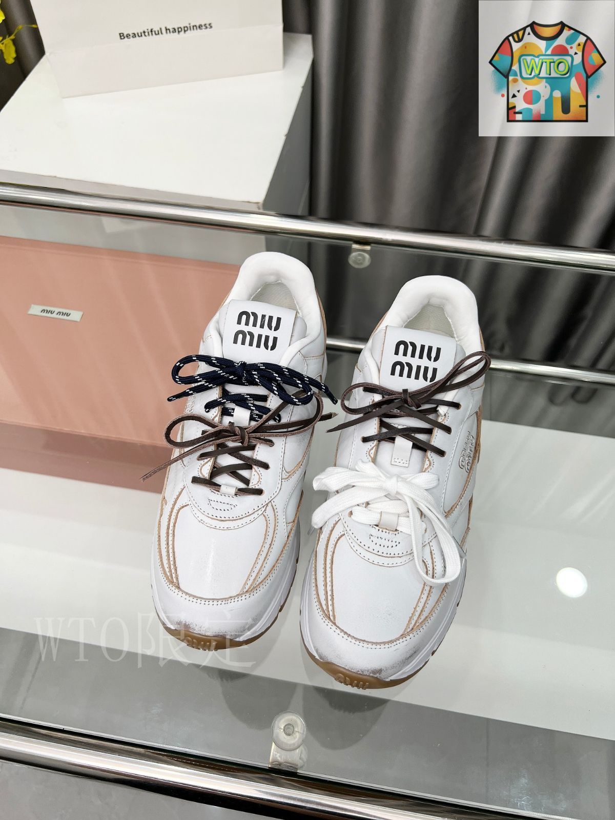 MIU MIU ミュウミュウ Sneakers メッシュスニーカー 5E7260 MIU MIU ミュウミュウ Sneakers メッシュスニーカー 5E7260