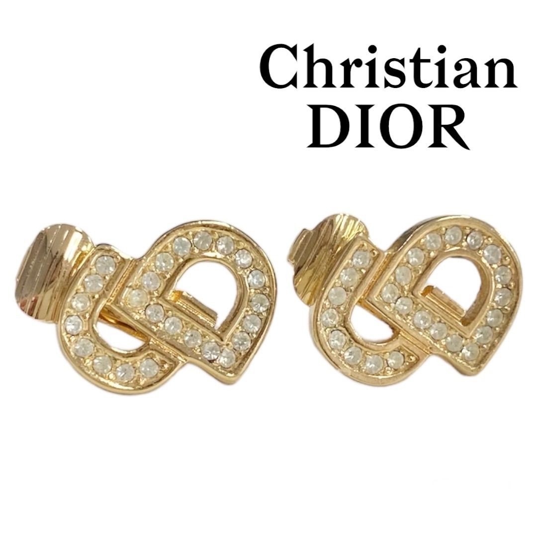 極美品】クリスチャンディオール Christian Dior ロゴ イヤリング ヴィンテージ - メルカリ