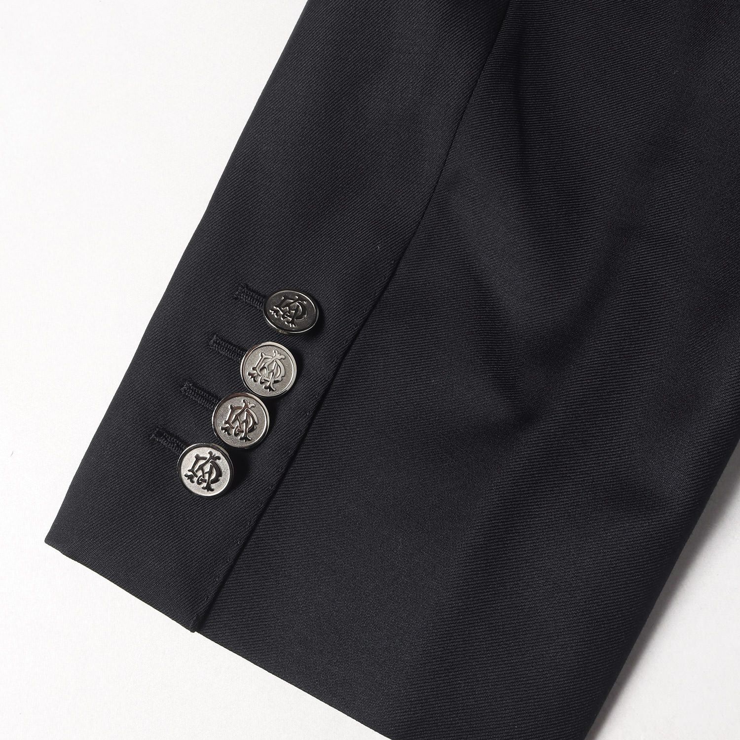 DUNHILL ウールテーラードジャケット ロゴボタン ブラック/CW144 極美品□dunhill⁄ダンヒル チェック柄 カシミヤ×ウール シングル ツイードジャケット⁄テーラードジャケット 緑系マルチカラー 48  伊製中古 | 衣類＆ブランドリサイクル GREEN