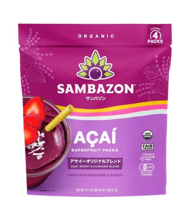 Sambazon アサイースーパーフルーツパック 800g✖︎5p Amazon | サンバゾン 有機アサイースーパーフルーツパック 400g