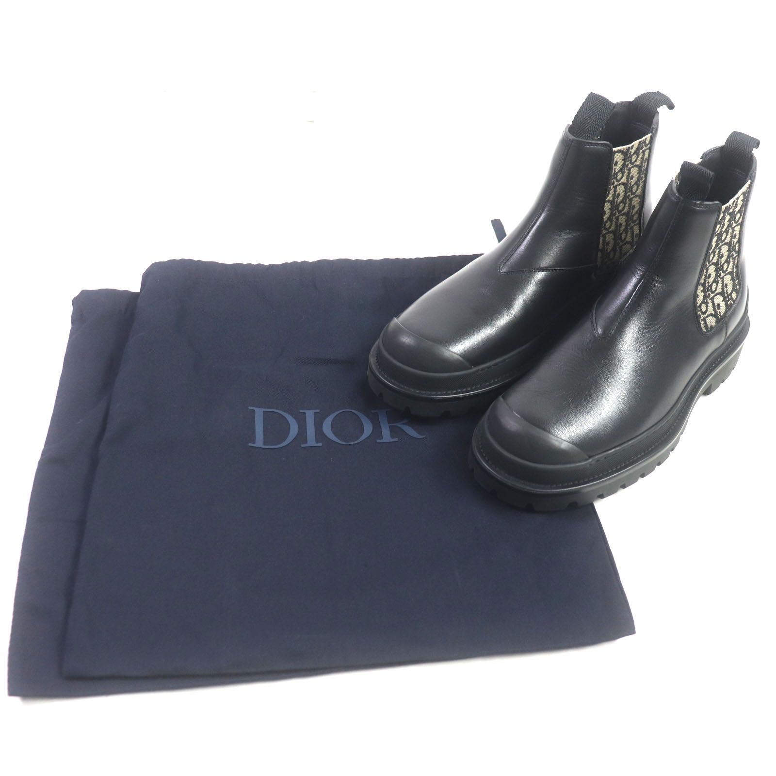 美品▽DIOR ディオール オム DIOR EXPLORER オブリーク レザー 
