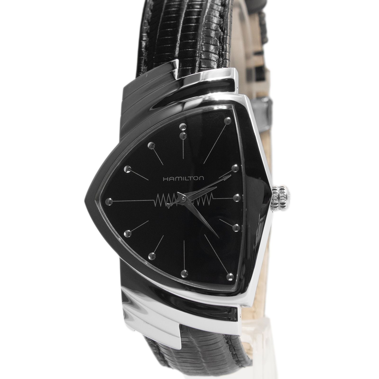送料無料 ハミルトン 腕時計 クォーツ メンズ ベンチュラ 黒