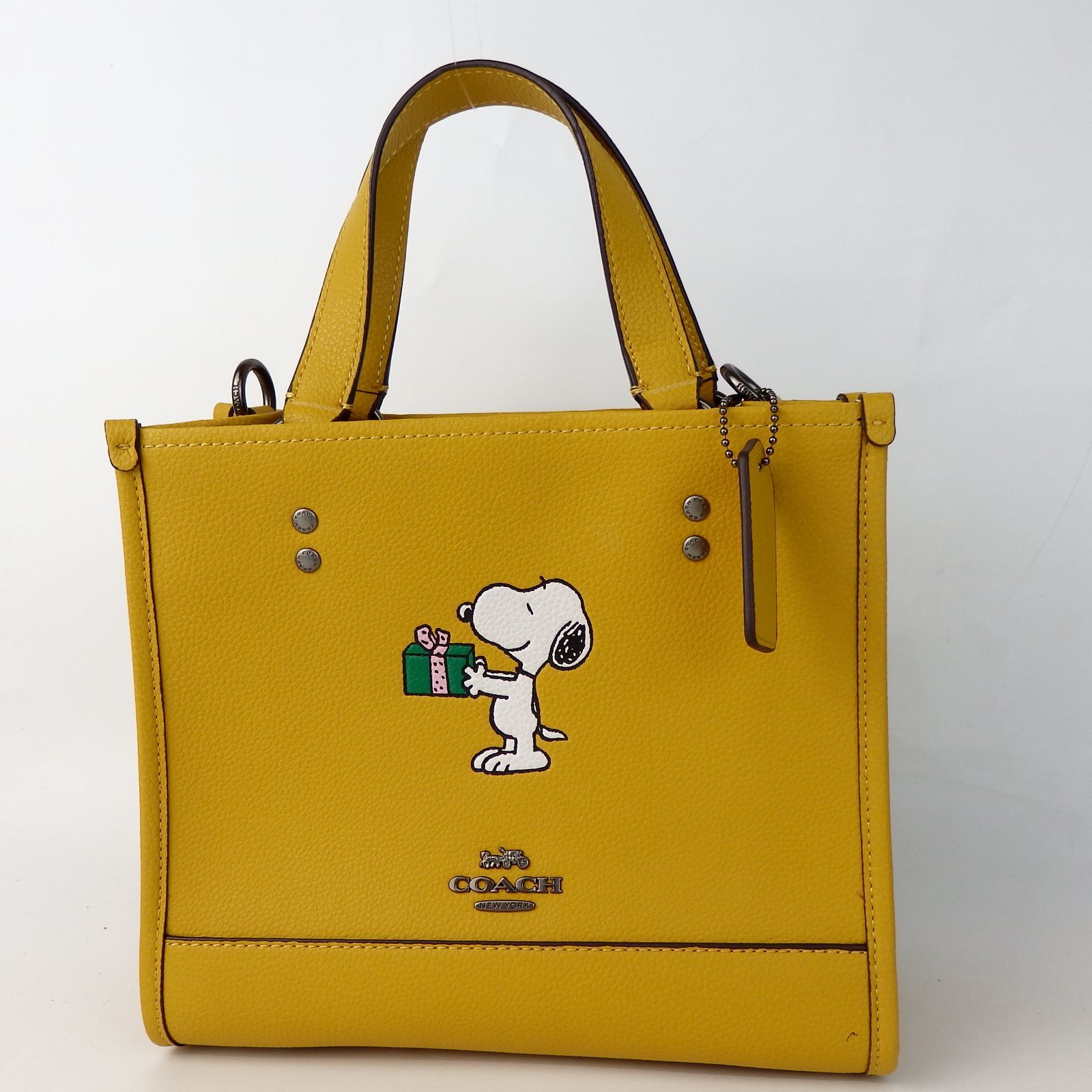 COACHコーチ 2way スヌーピー ショルダーバッグ ハンドバッグイエロー COACH】コーチ 2way CE918 スヌーピー ショルダーバッグ