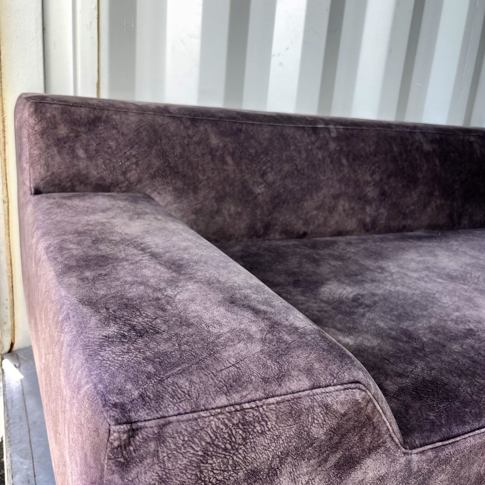 取付無料！フランネルソファ シエスタ 3人掛けグレー片肘ソファ