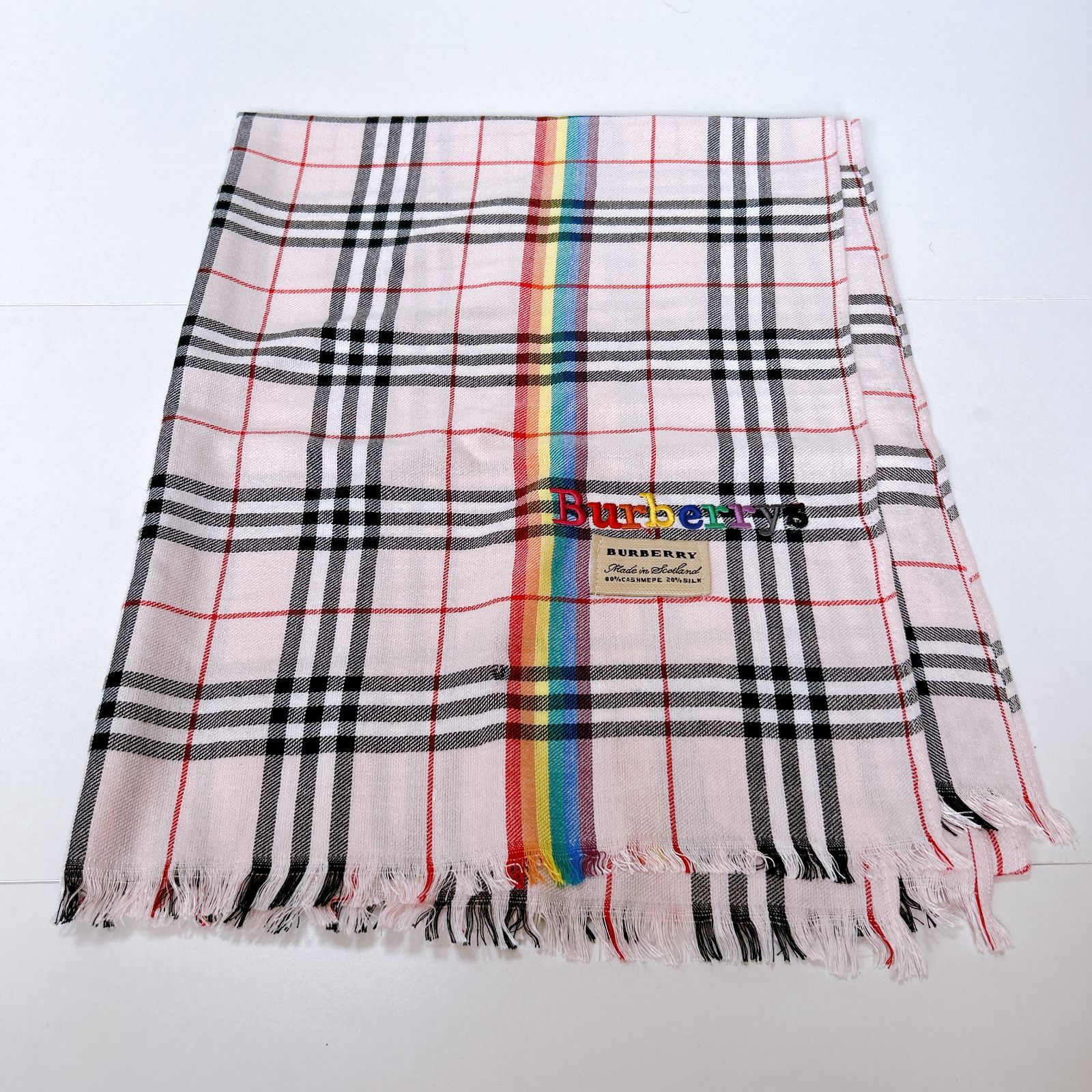 Burberry バーバリー ストール スカーフ 2点まとめ ブラウン ピンク 管理番号KKVURA3360