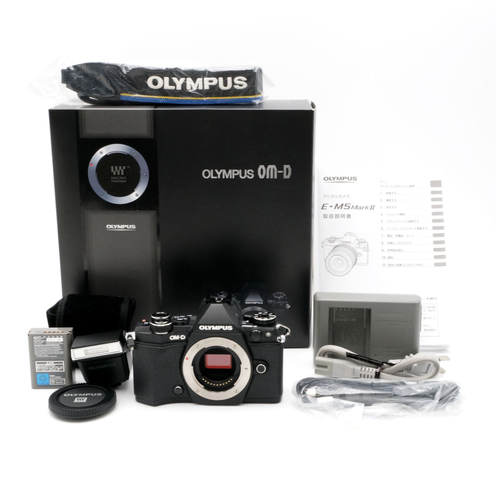 元箱付き■付属品多数■オリンパス OM-D E-M5 MarkII 元箱付き□付属品多数□オリンパス OM-D E-M5 MarkII