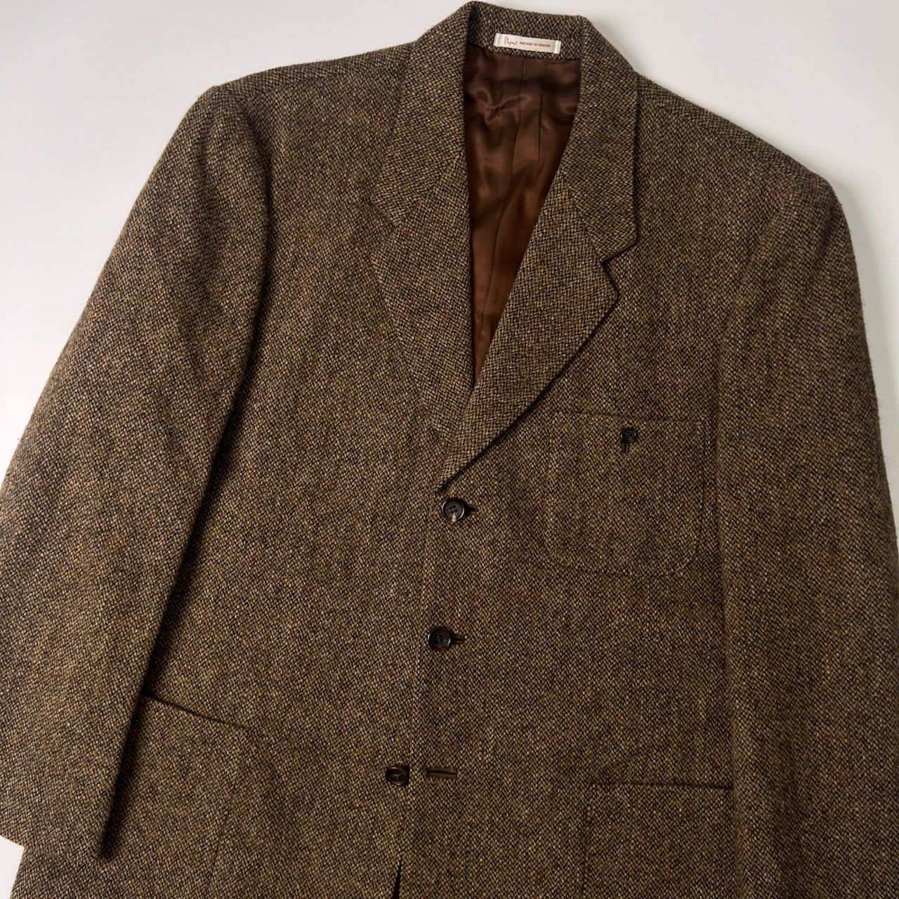 Papas×HARRIS TWEED パパスハリスツイード テーラードジャケット PAPAS パパス × Harris Tweed ハリスツイード ウール テーラード