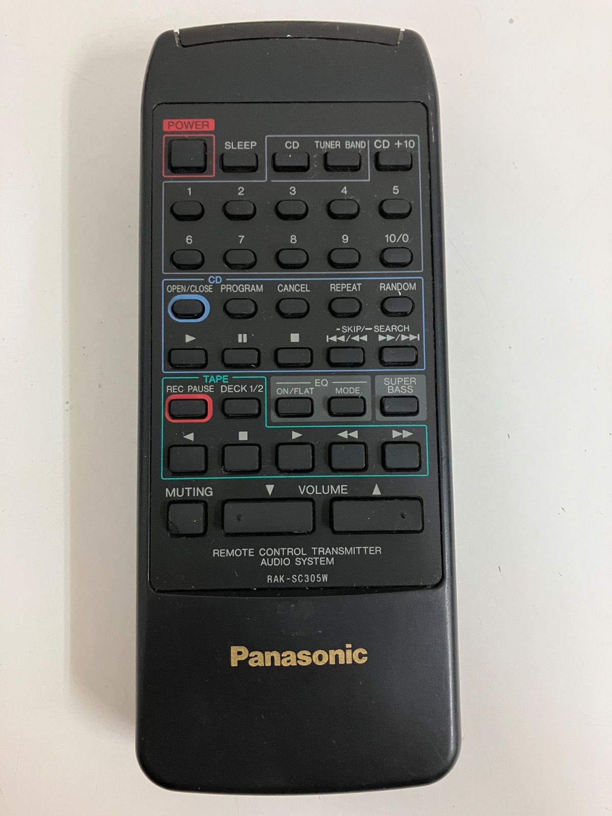【中古】「非常に良い」パナソニック オーディオリモコン RAK-SC305W パナソニック オーディオリモコン RAK-SC305W 【公式通販】