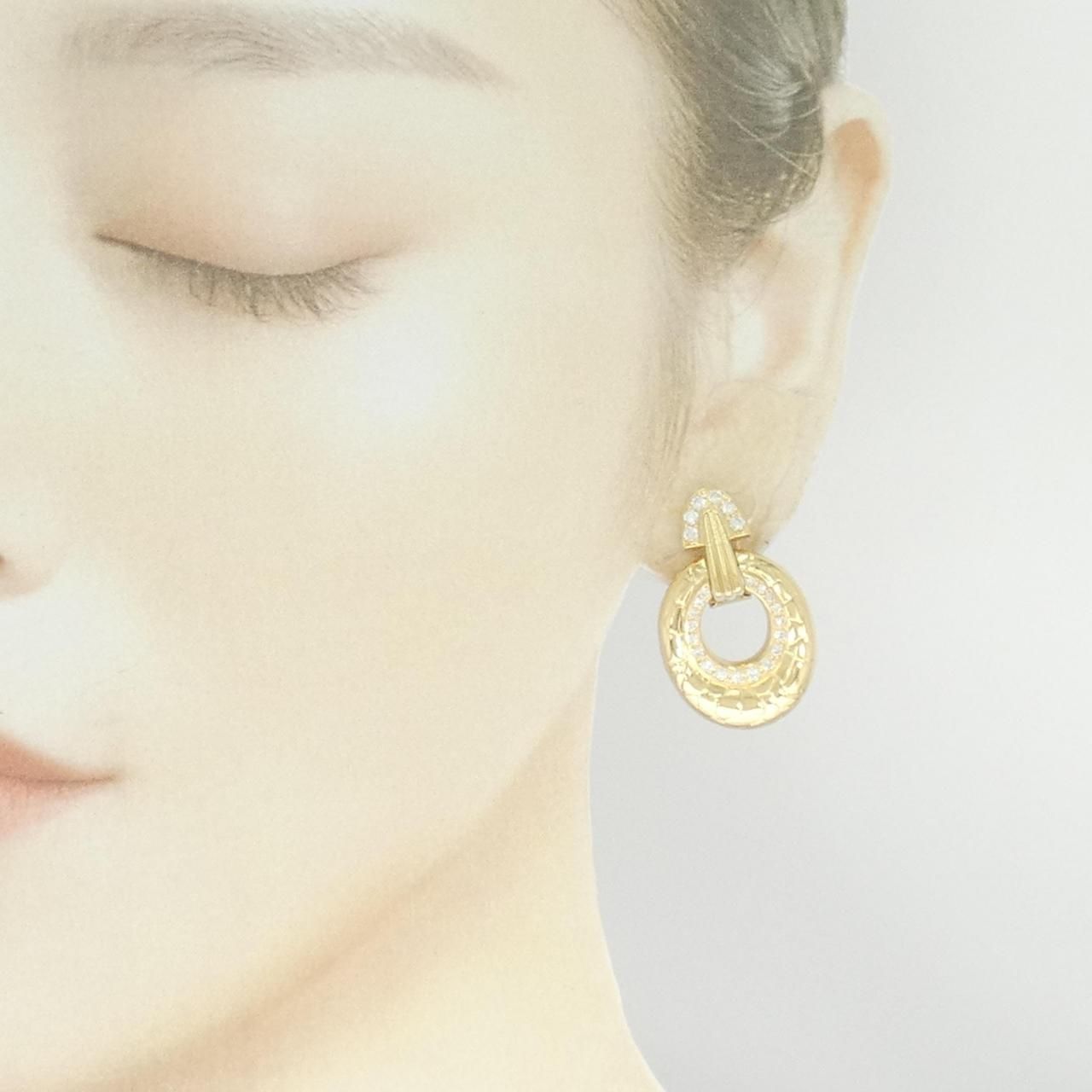 K18YG ダイヤモンド ピアス 0.24CT 新品K18YG ダイヤモンド ピアス 0.24CT