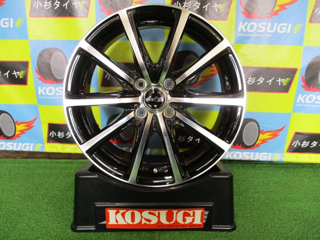 ♥展示品 ユーロスピードV25 6J-16 4H100 43 ライズ ロッキー ホイール 4本 Y98 大和店