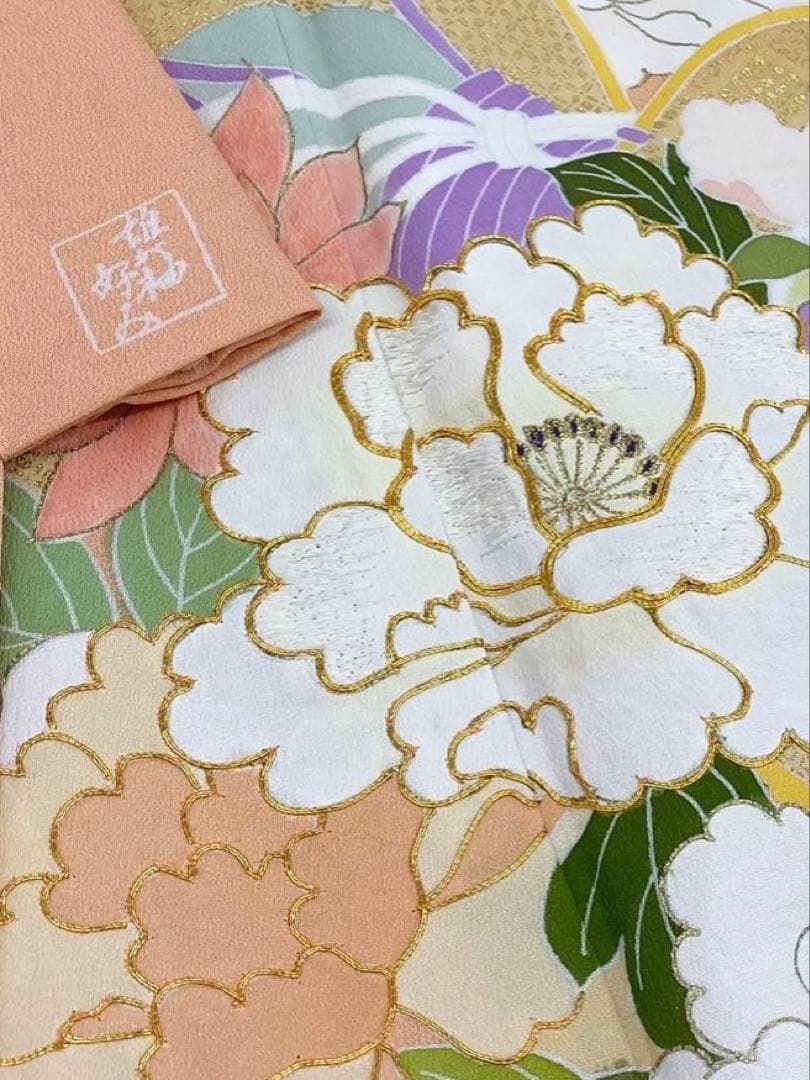 千總 誰が袖好み 振袖 高島屋扱い 豪華 刺繍 金駒 金彩 身丈160cm