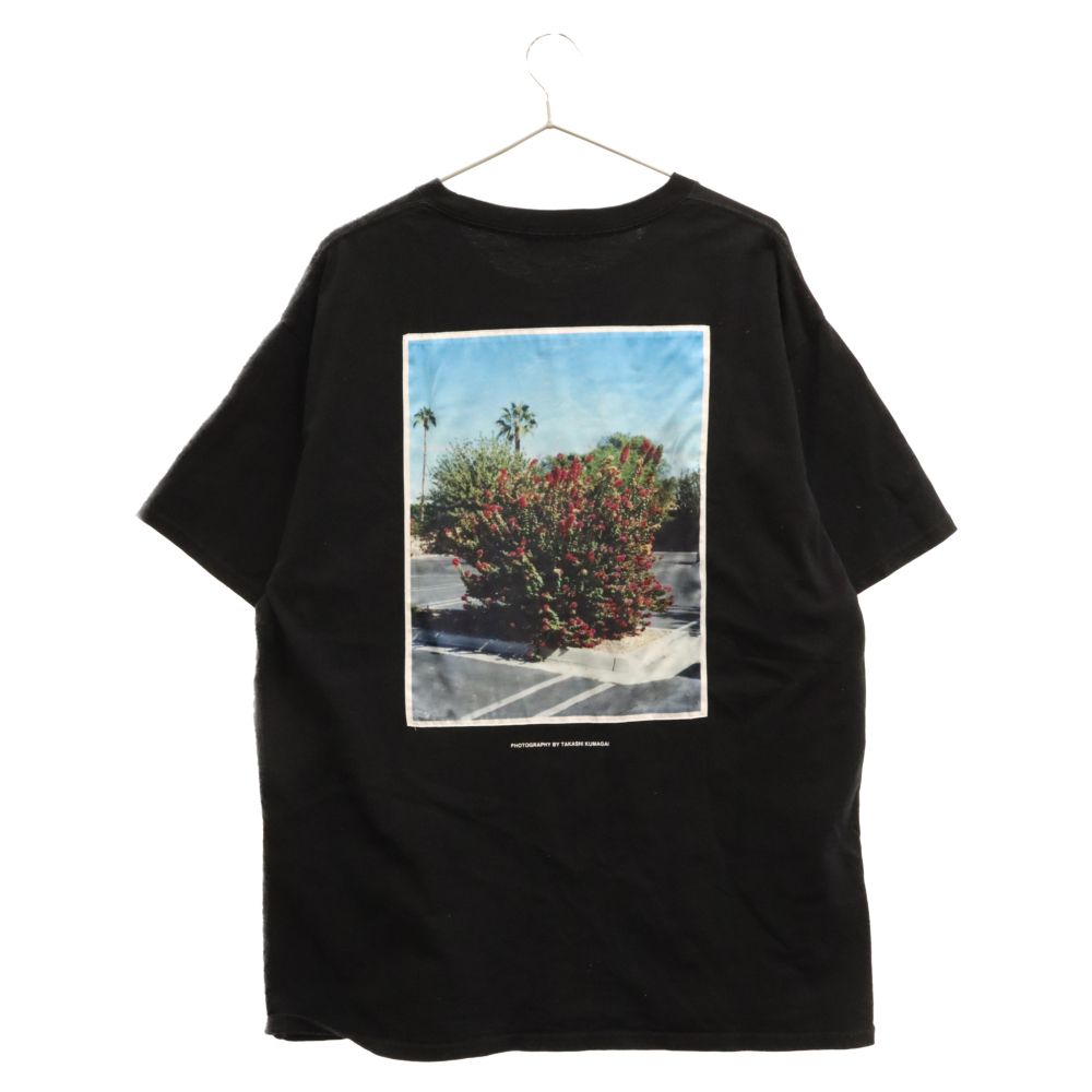 WIND AND SEA (ウィンダンシー) flower PHOTO SATIN T-SHIRT フラワーフォト半袖Tシャツ WDS-20S2-CS-07 ブラック