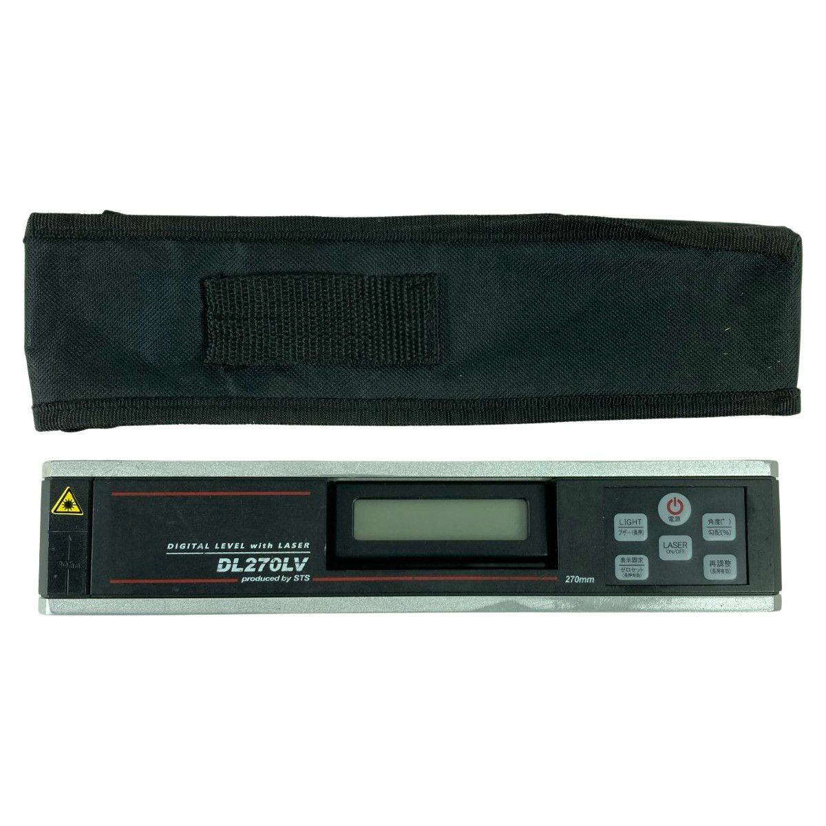 ＊＊STS レーザ付き デジタル傾斜計 STS DL270LV シルバー×ブラック DL270LV レーザ付デジタル傾斜計 DL270LV STS【アウンワークス通販】