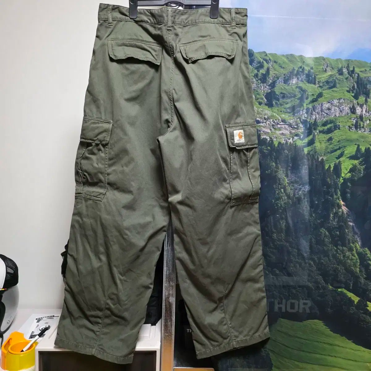 カーハートwip コール カーゴ パンツ オフィス グリーン 36