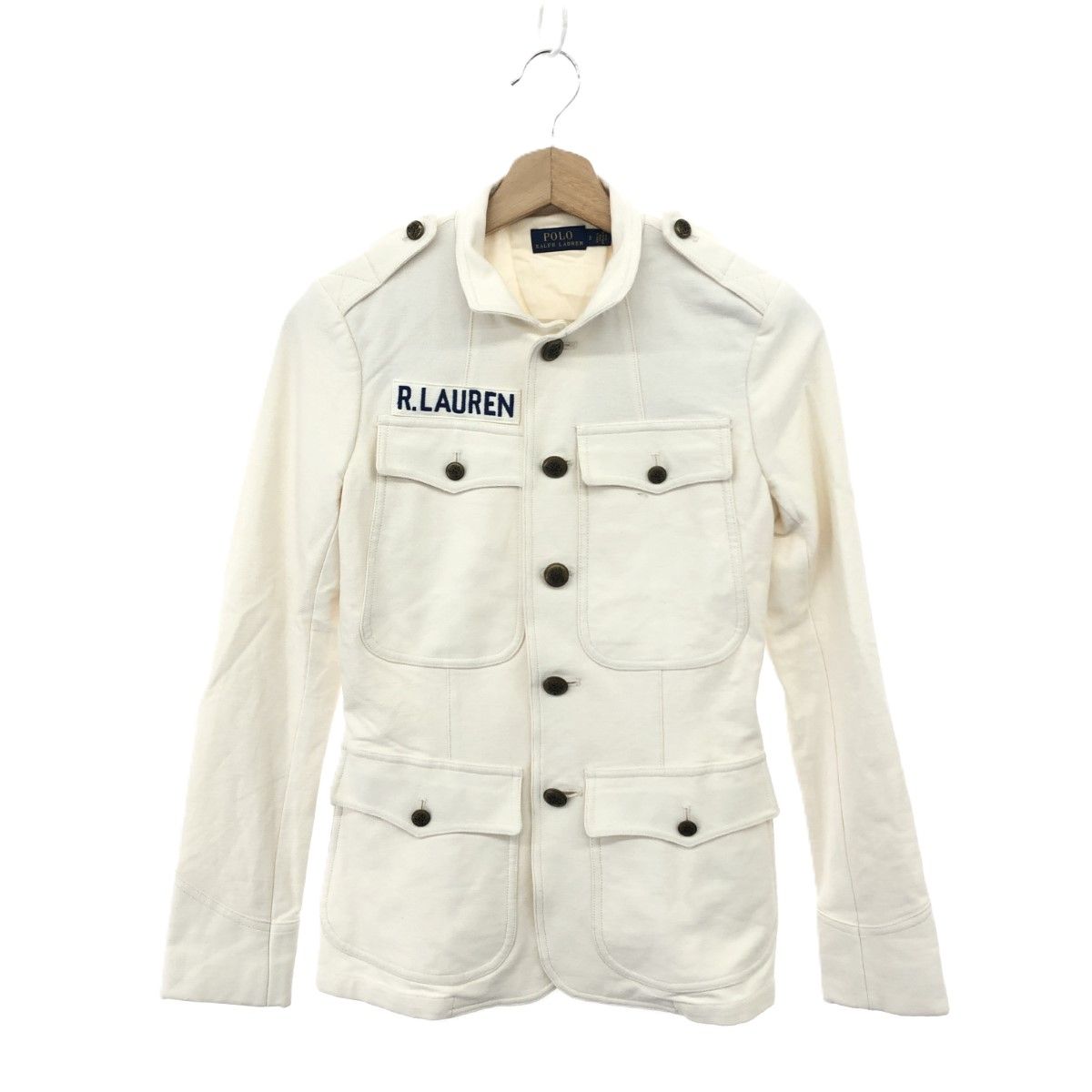 良好 POLO RALPH LAUREN ポロラルフローレン ナポレオンジャケット サイズ 2 ホワイト レディース 241005005109