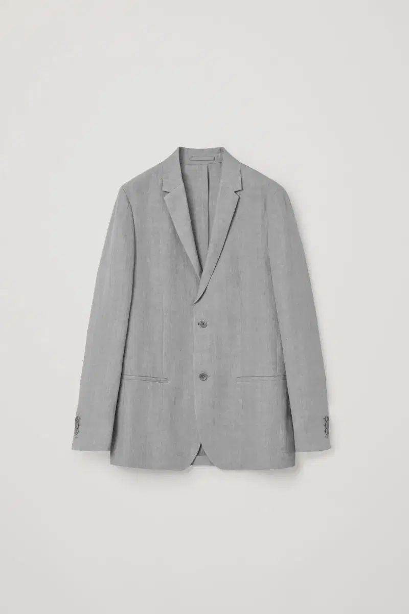 COS リネン ブレーザー ジャケット グレー 50